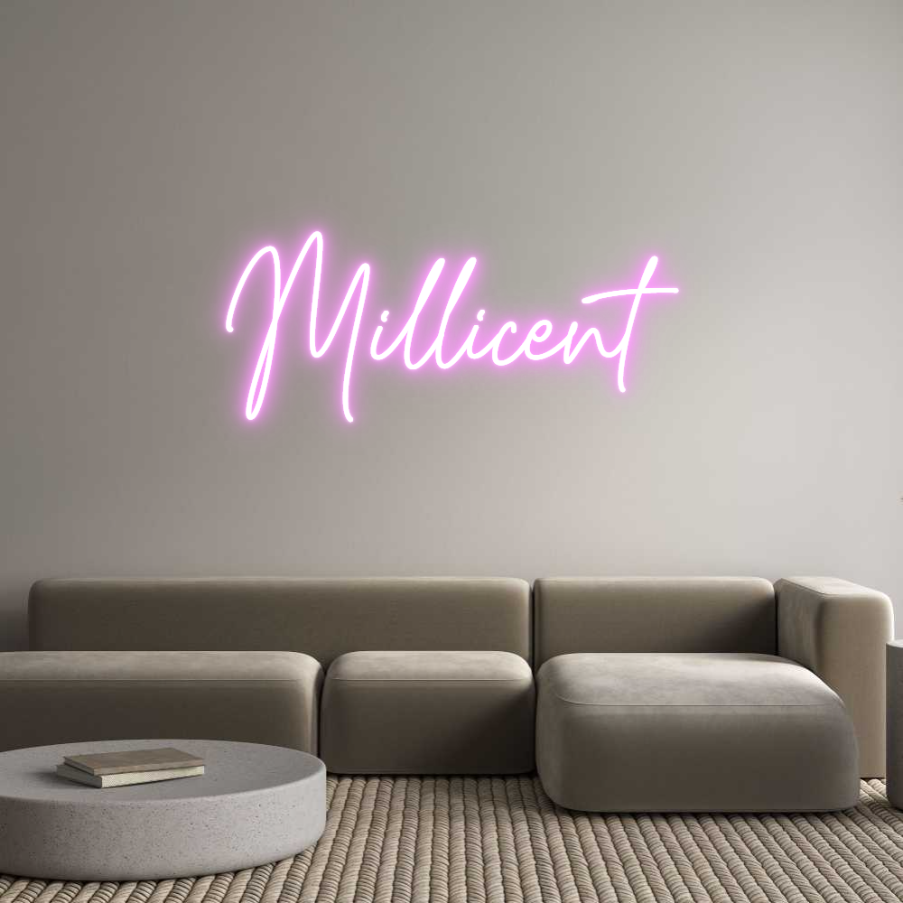 Custom Neon Text - Millicent