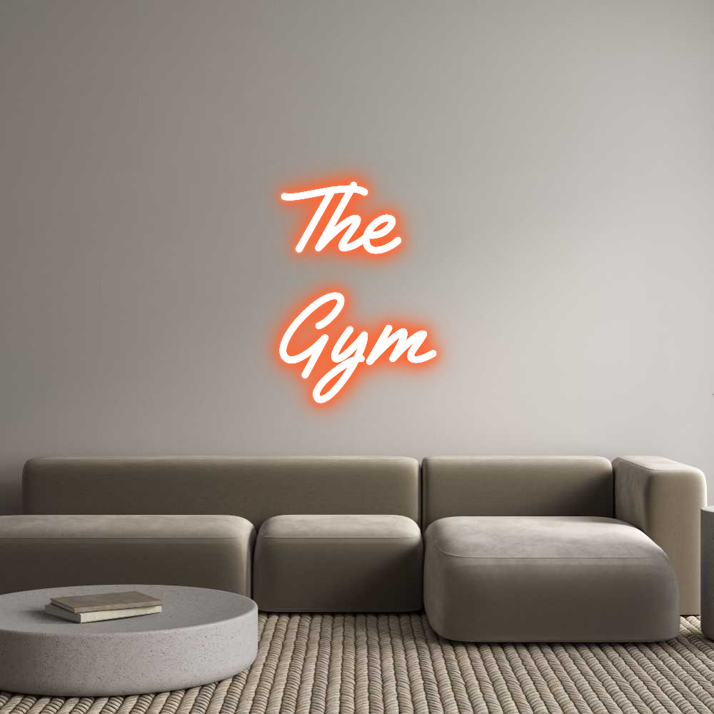 Custom Neon Text - The
Gym