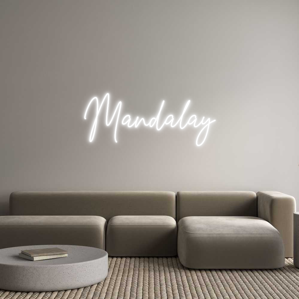 Custom Neon Text - Mandalay
