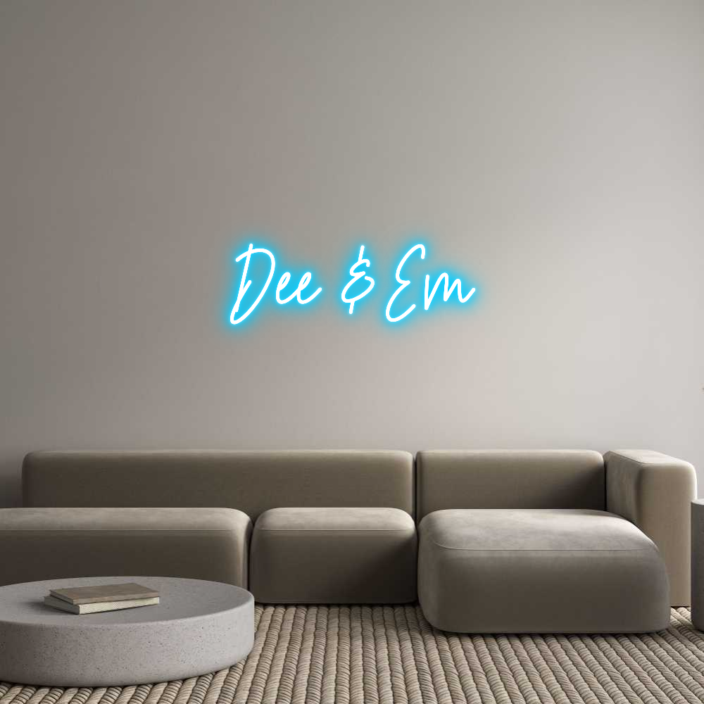 Custom Neon Text - Dee & Em