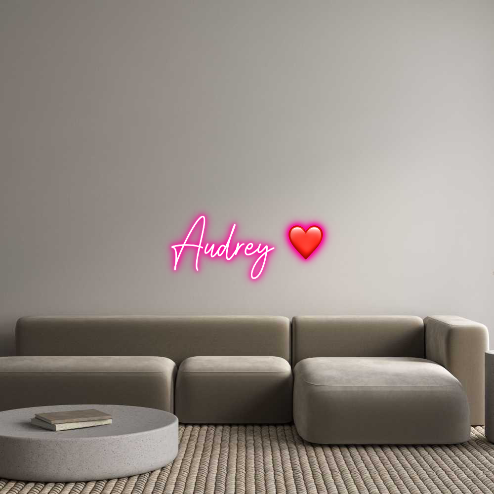 Custom Neon Text - Audrey ❤️
