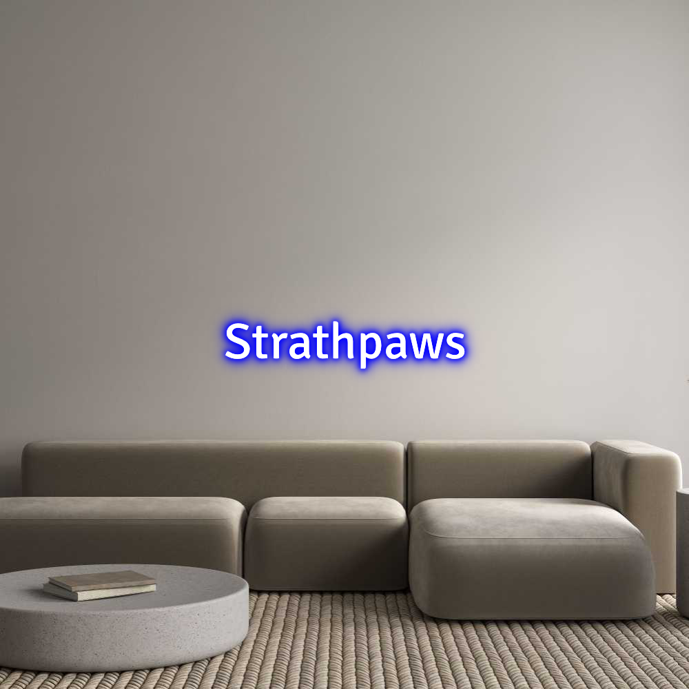 Custom Neon Text - Strathpaws
