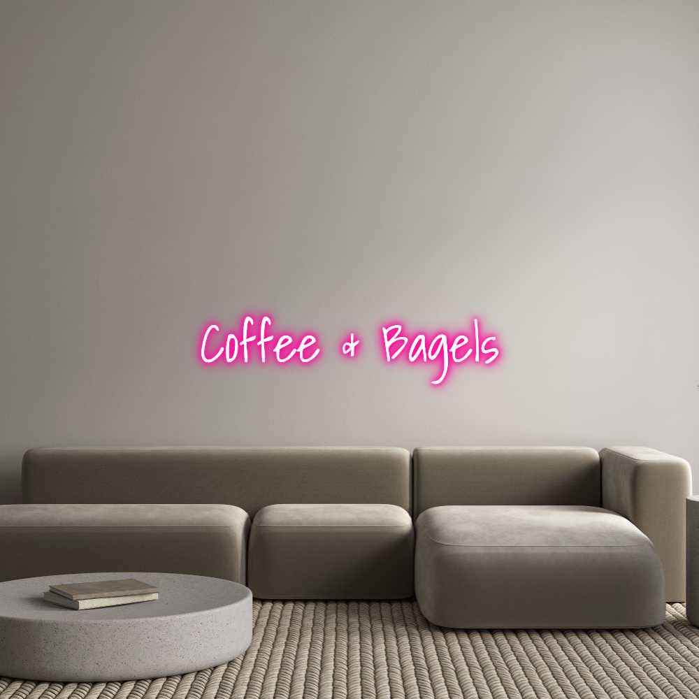 Custom Neon Text - Coffee & Bag...