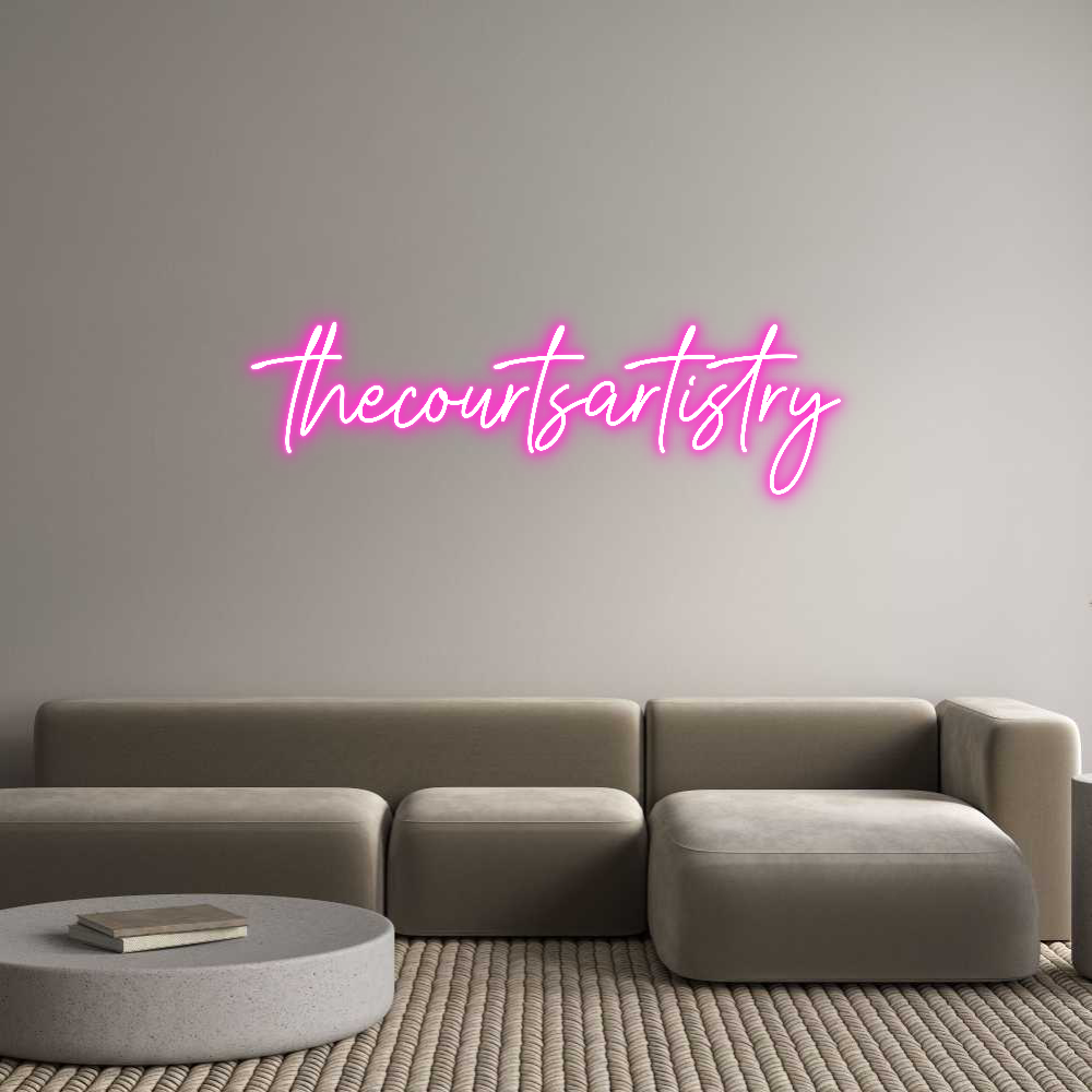 Custom Neon Text - thecourtsarti...
