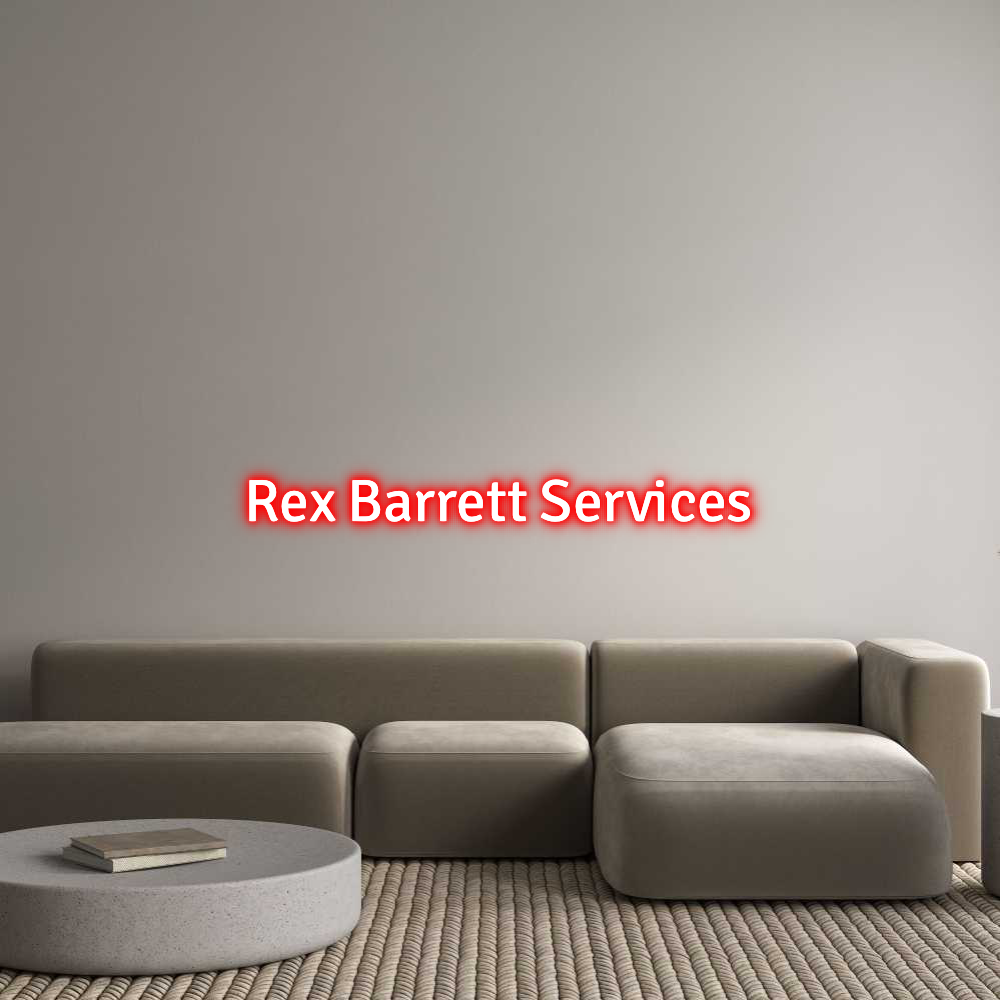 Custom Neon Text - Rex Barrett S...