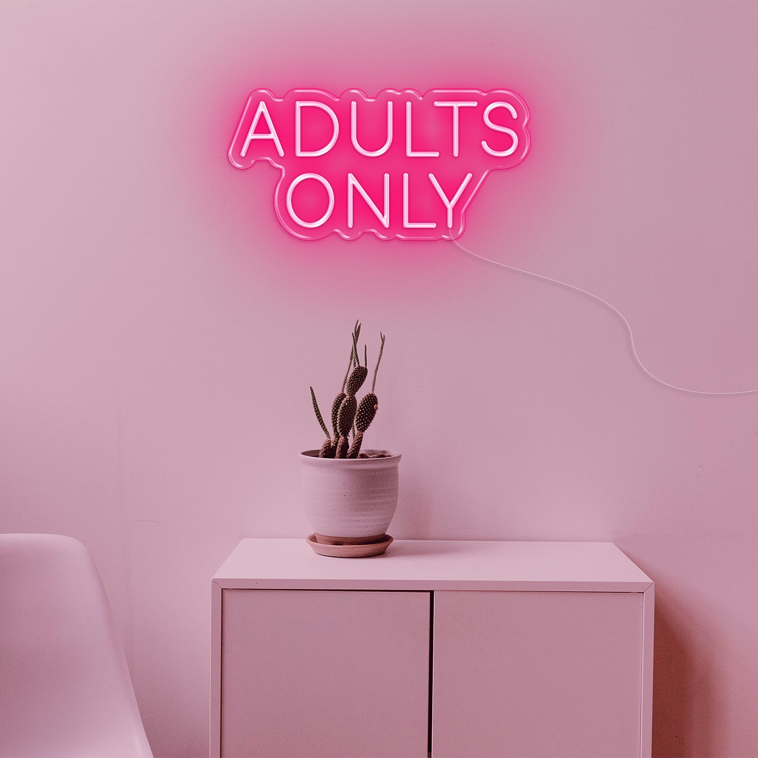 Adults Only LED Neon Sign