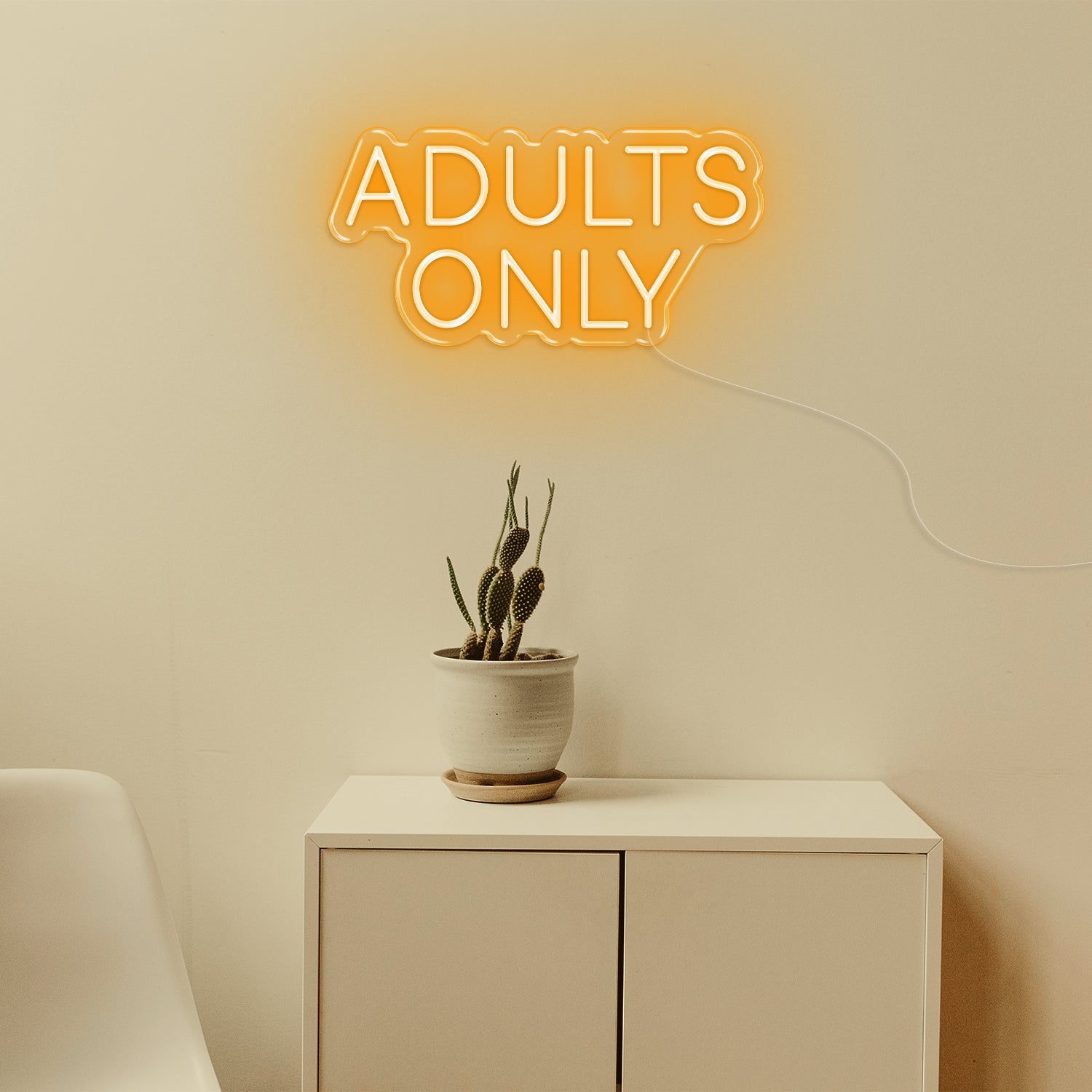 Adults Only LED Neon Sign