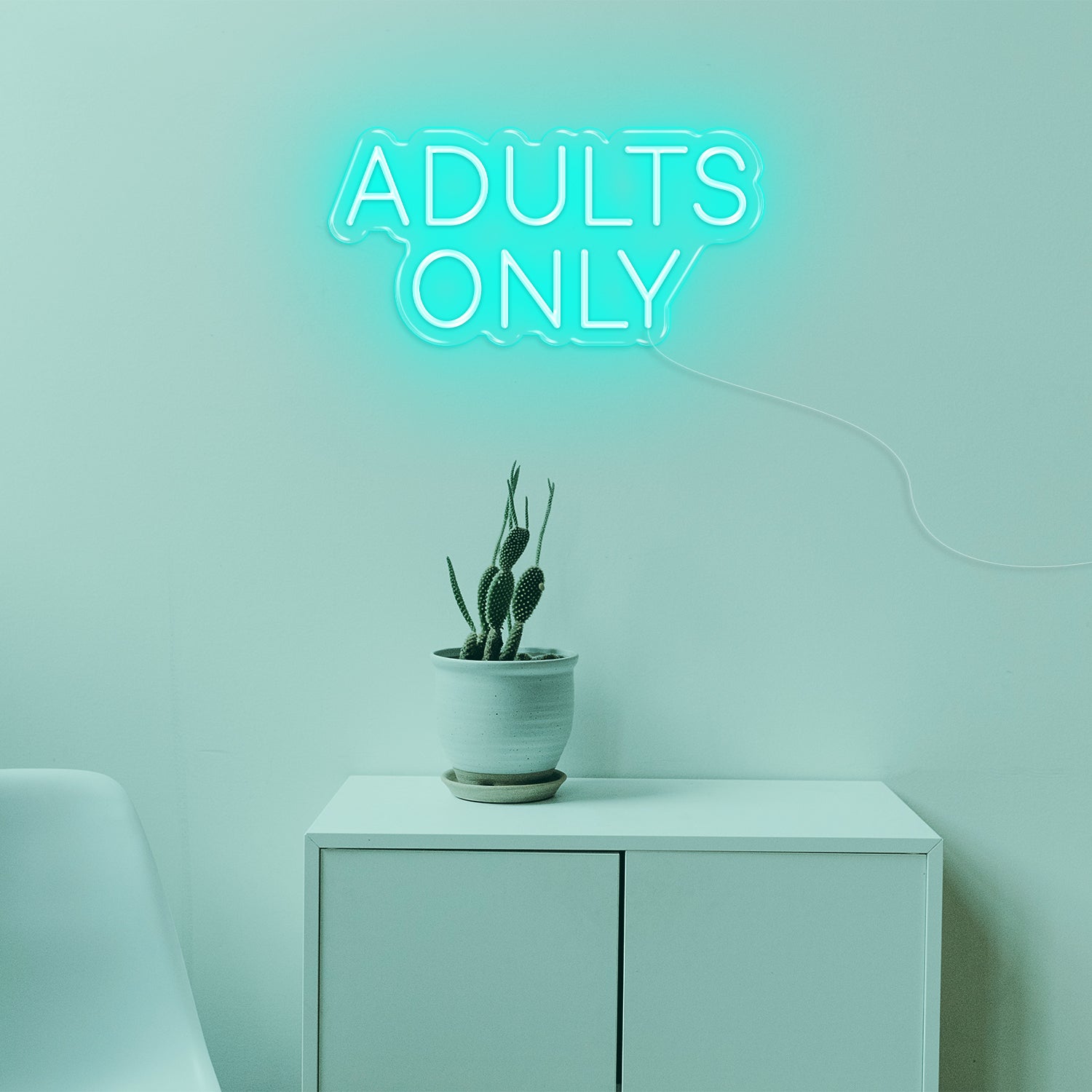 Adults Only LED Neon Sign