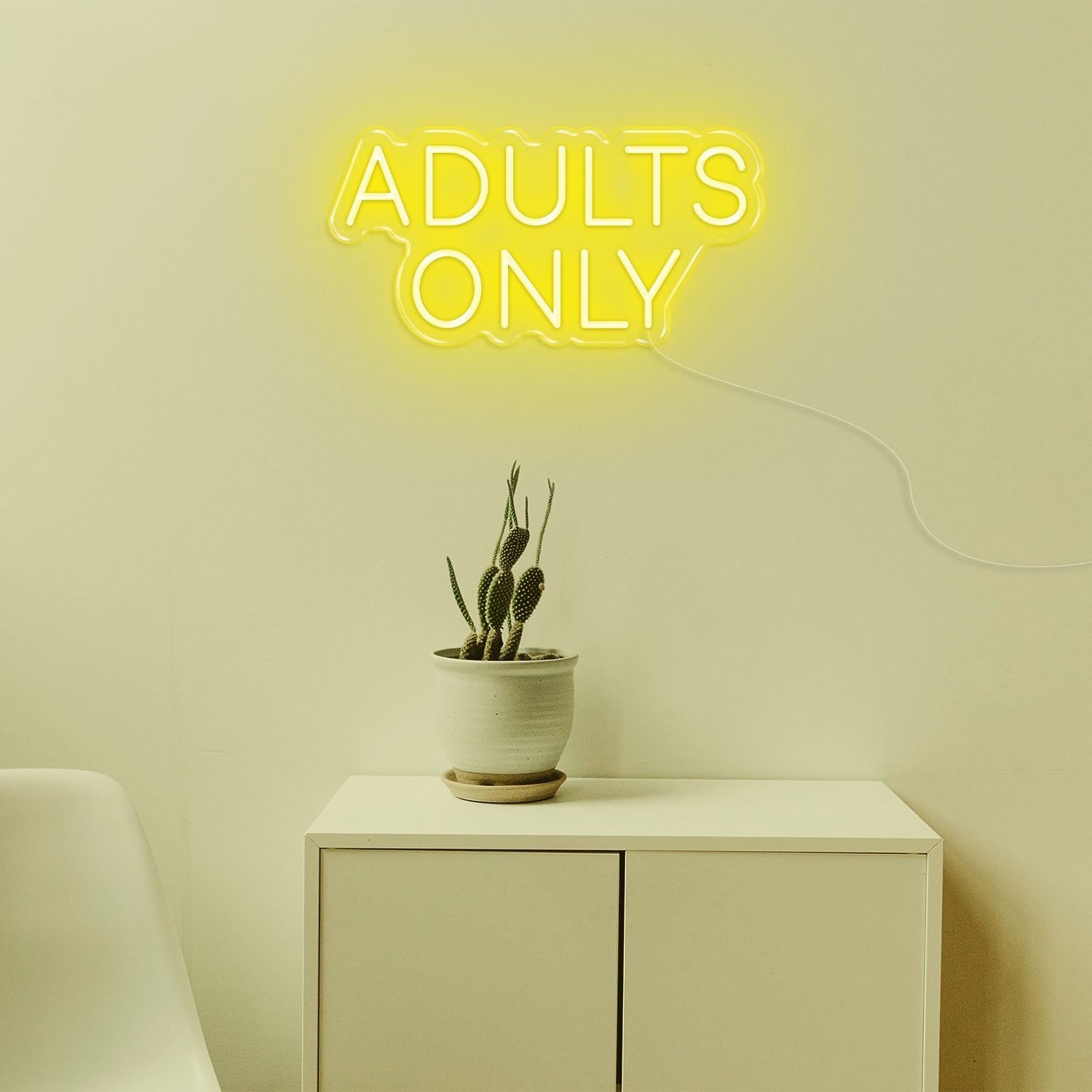 Adults Only LED Neon Sign