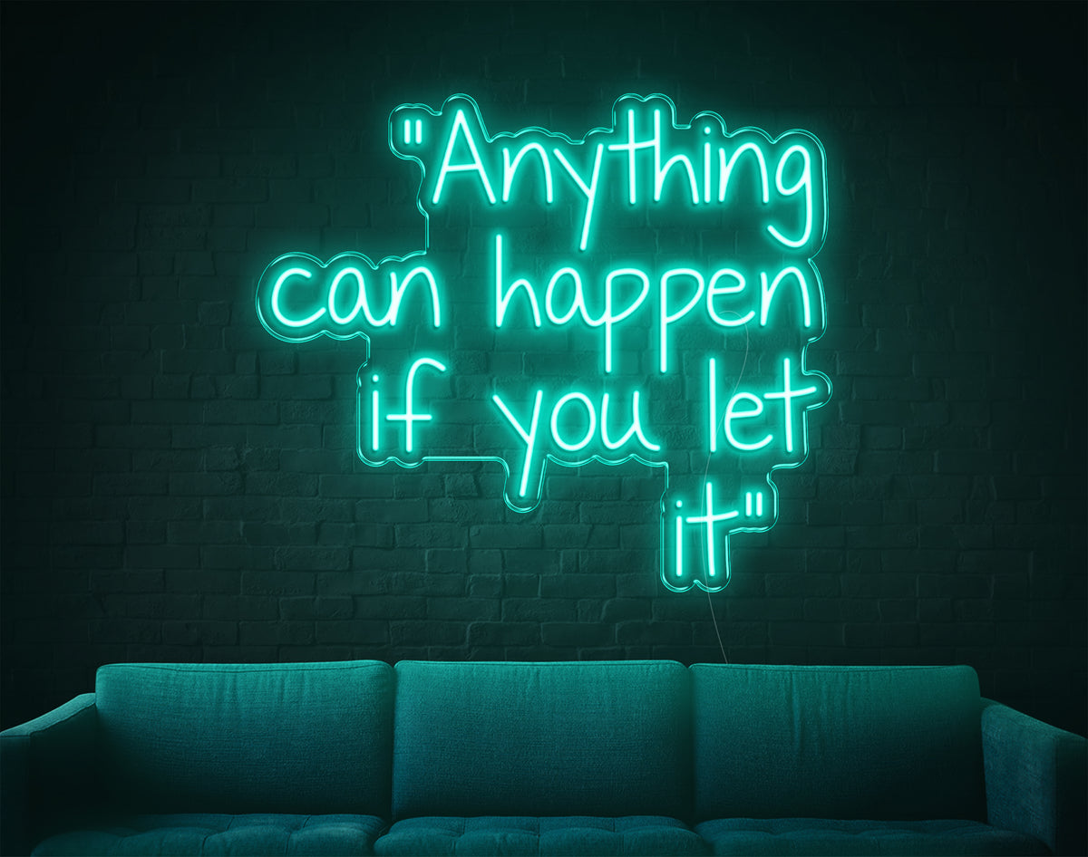 Green neon on sale light sign