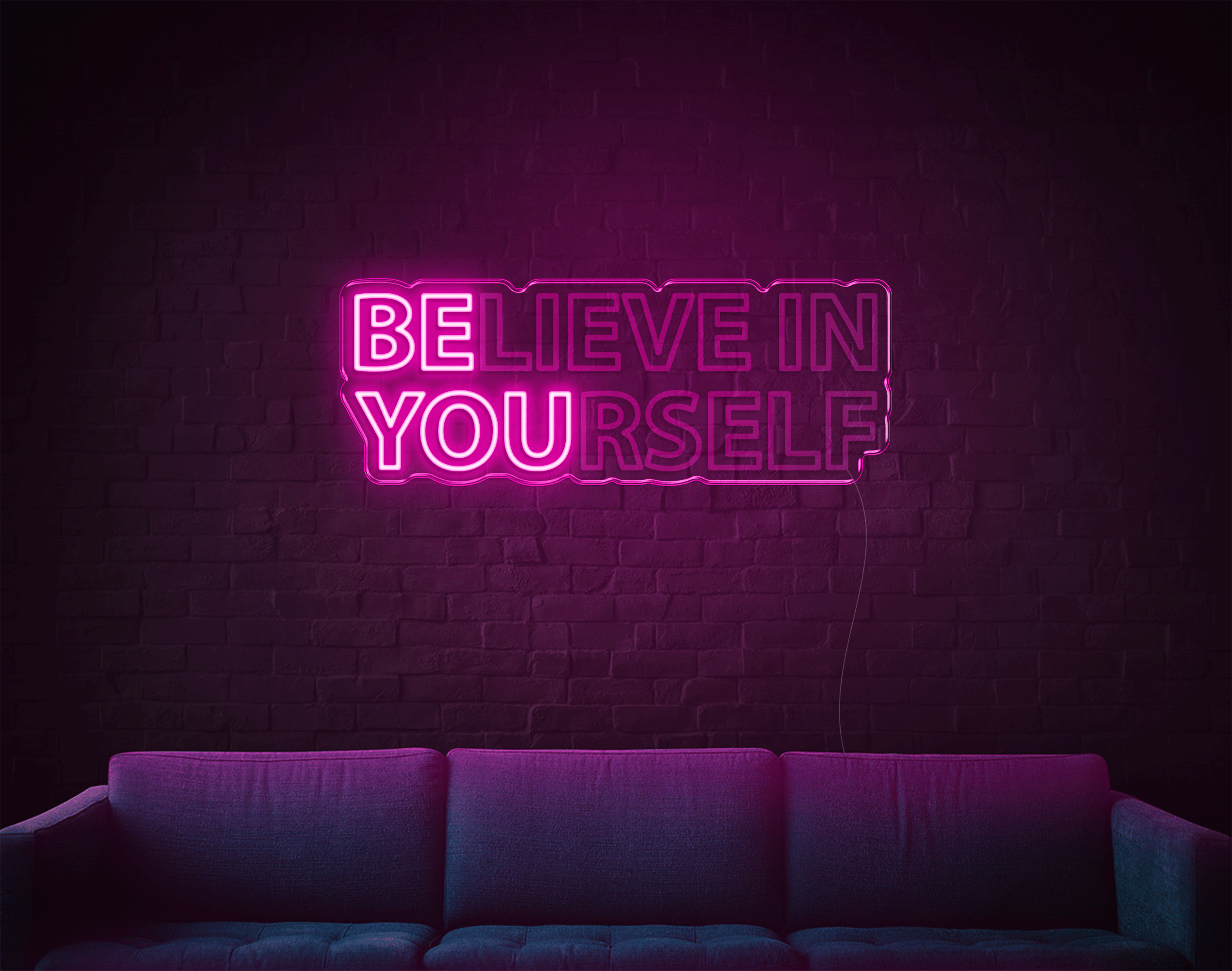 Believe In Yourself LED Neon Sign