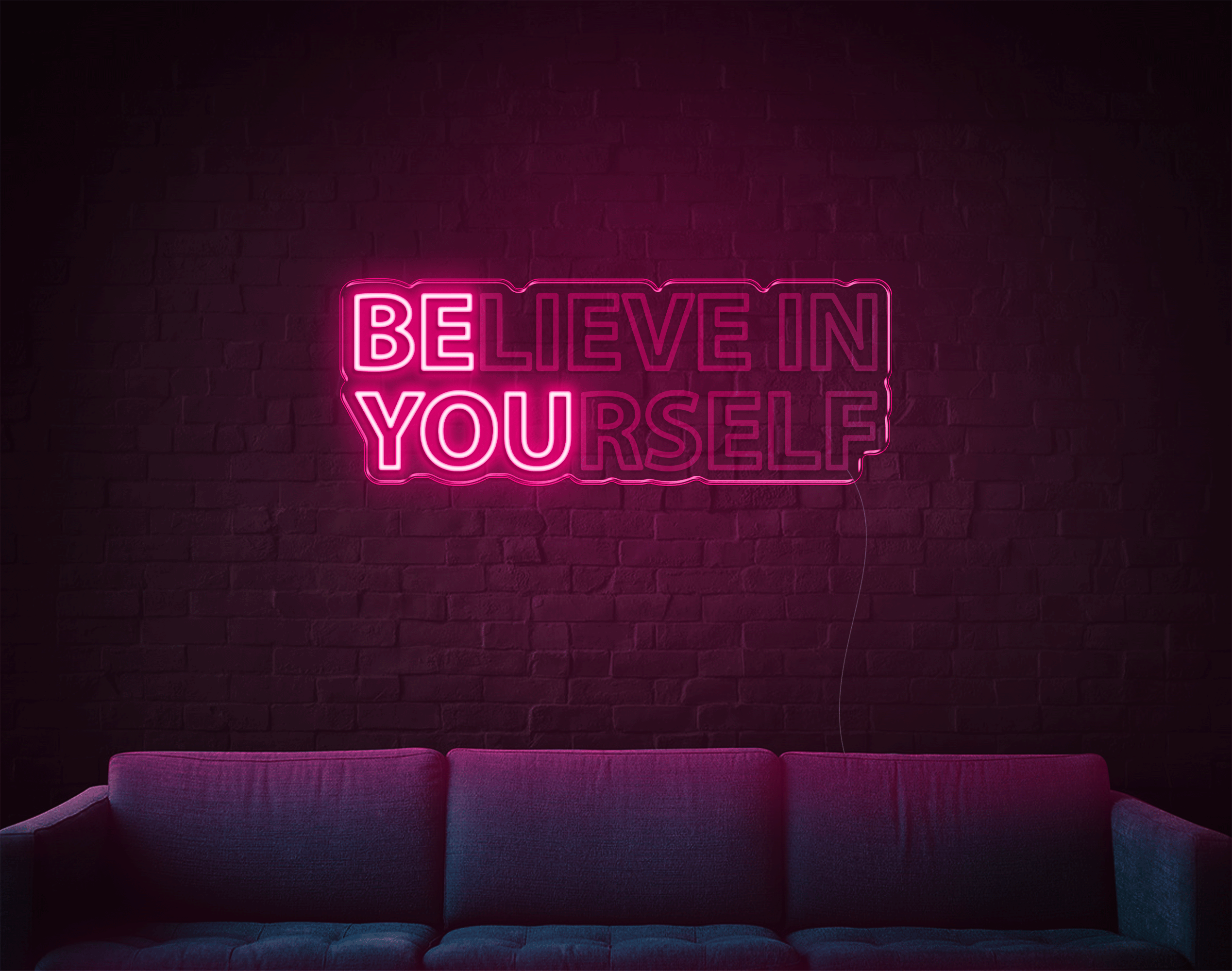Believe In Yourself LED Neon Sign