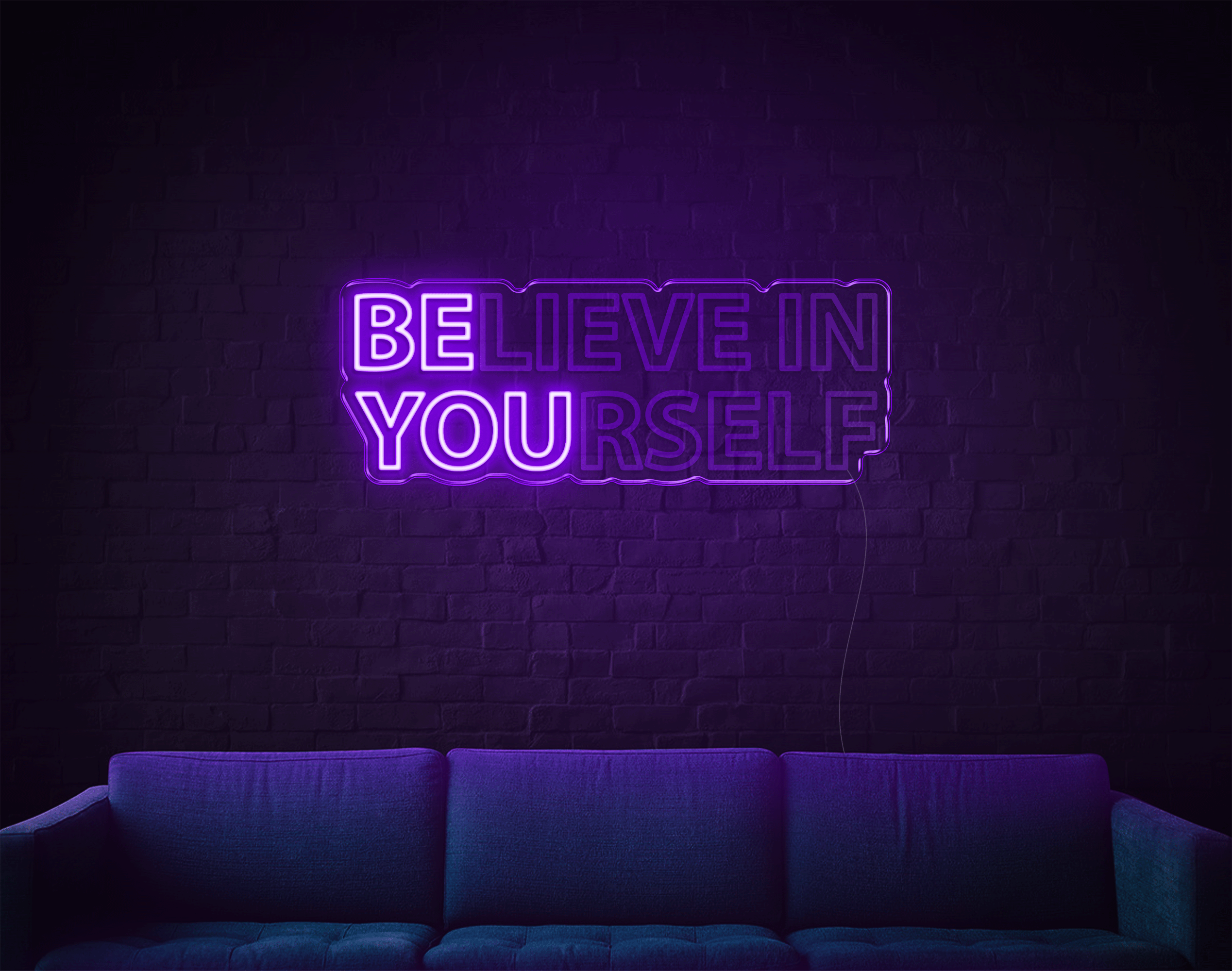 Believe In Yourself LED Neon Sign