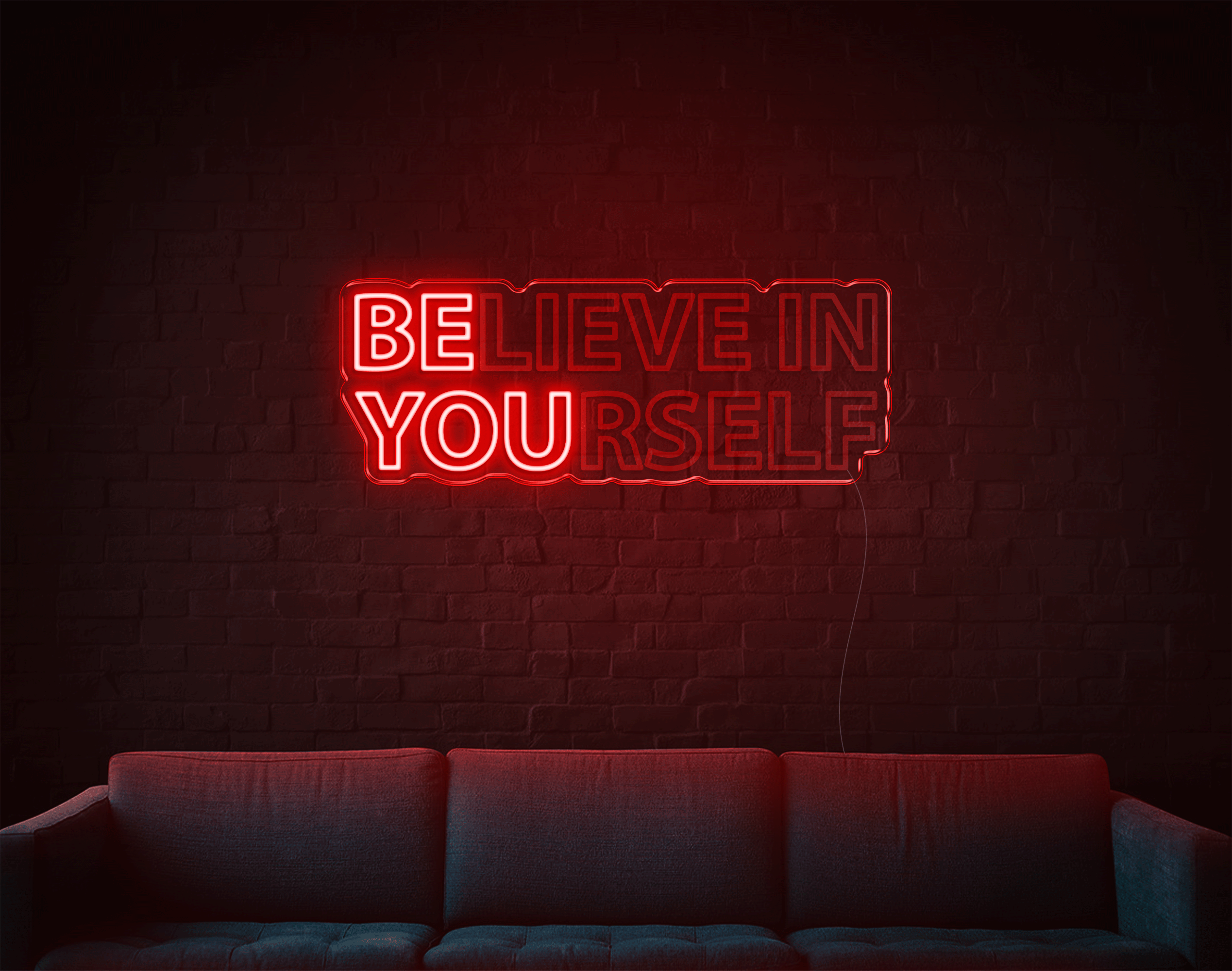 Believe In Yourself LED Neon Sign