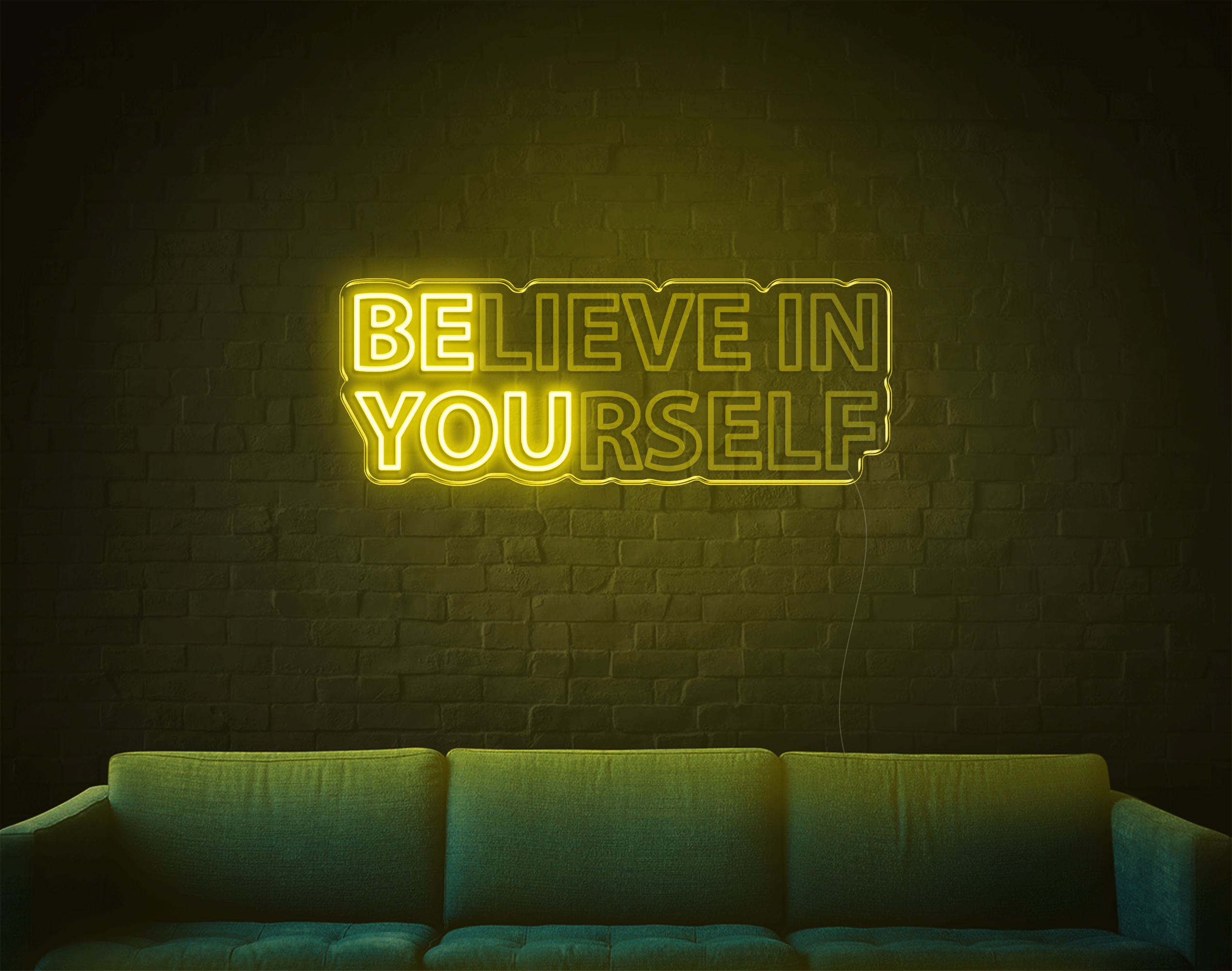 Believe In Yourself LED Neon Sign