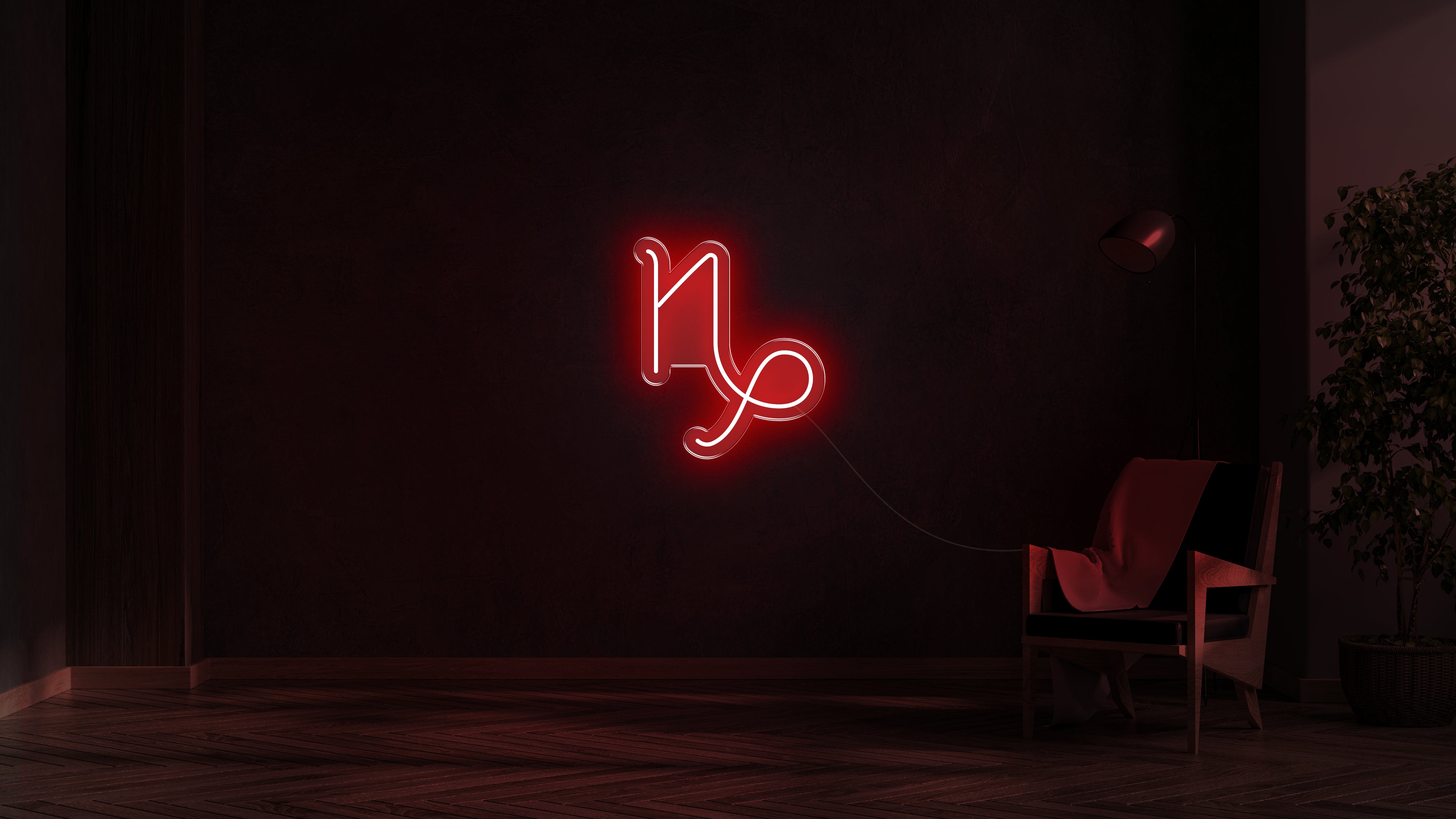 Capricorn LED neon sign