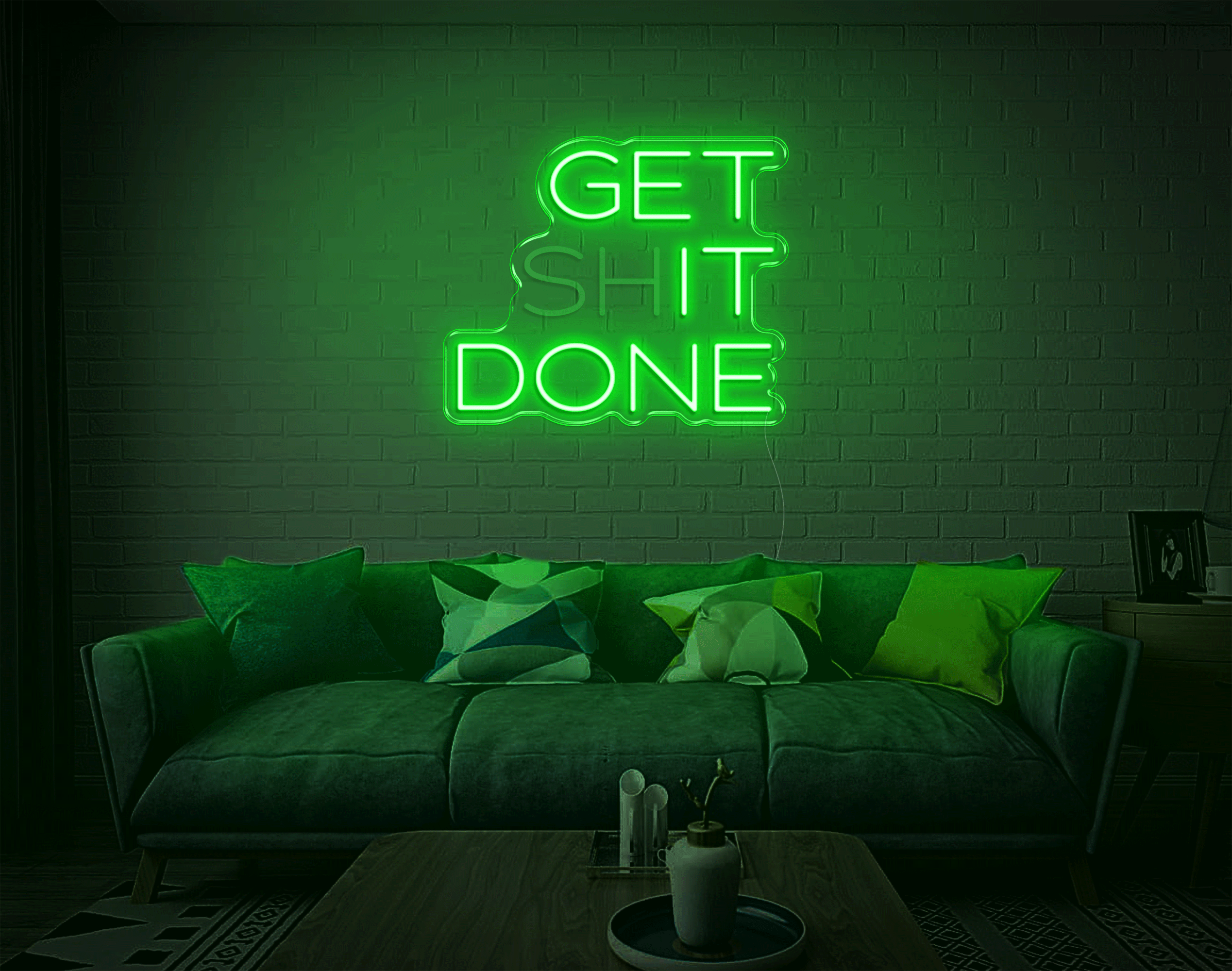 Get shit done/ Get it done LED Neon Sign