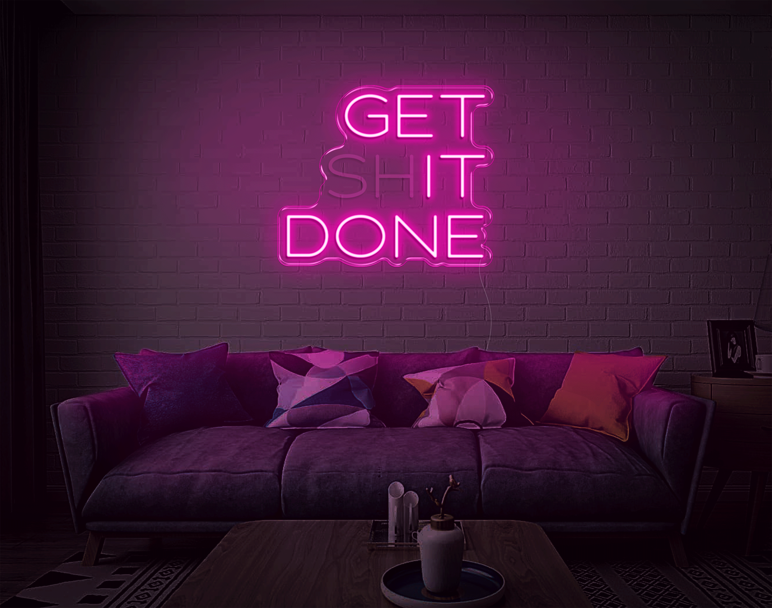 Get shit done/ Get it done LED Neon Sign