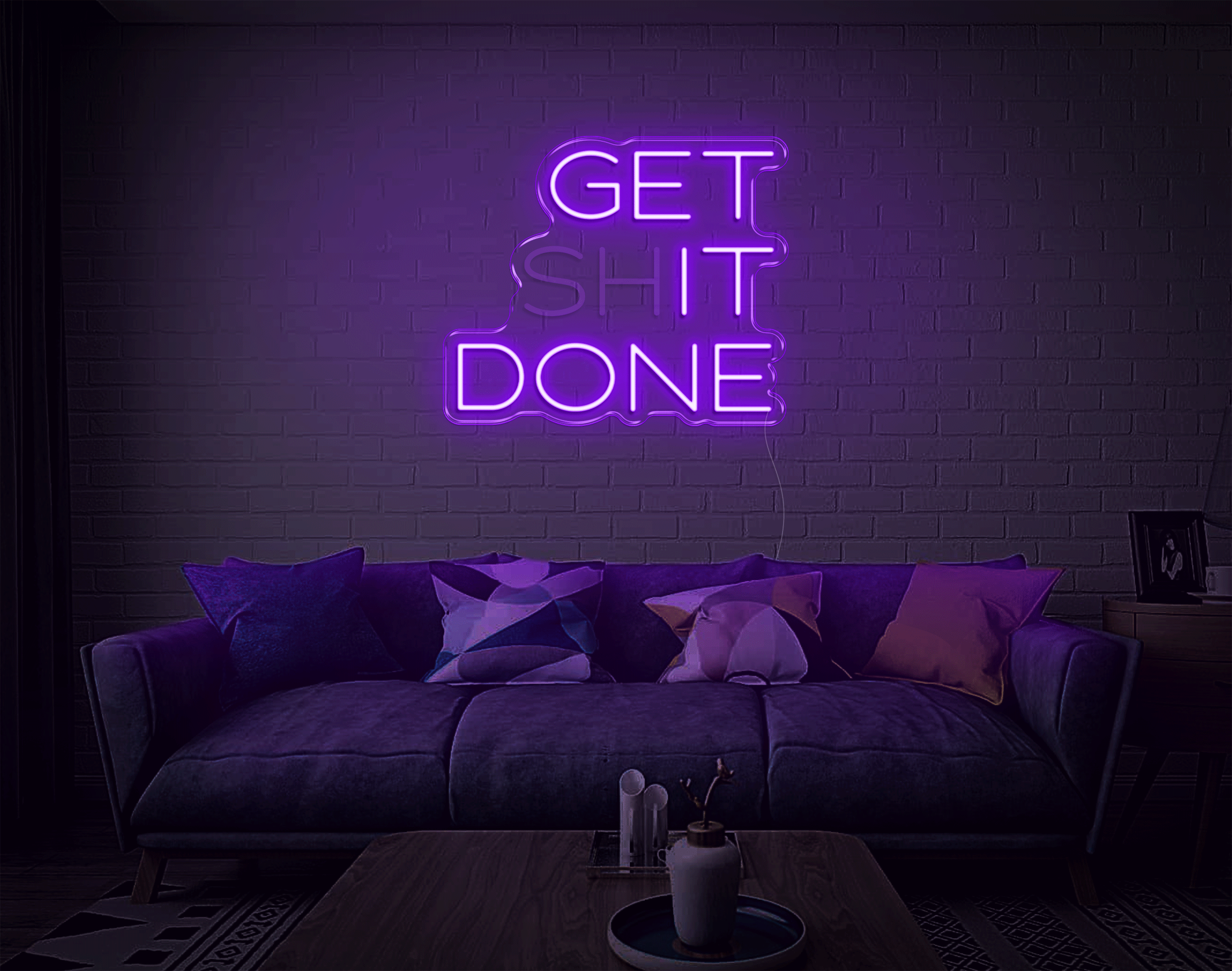 Get shit done/ Get it done LED Neon Sign