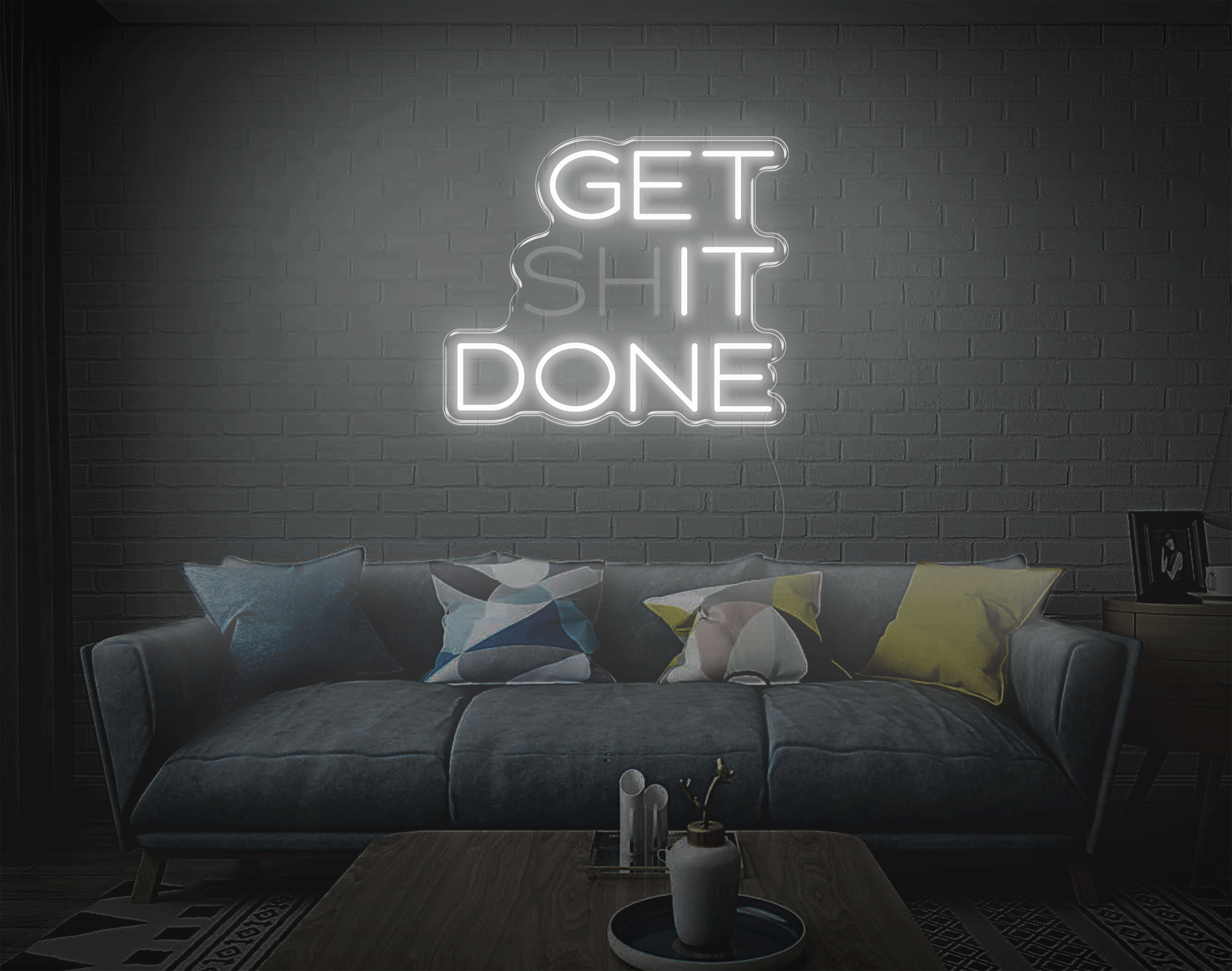 Get shit done/ Get it done LED Neon Sign