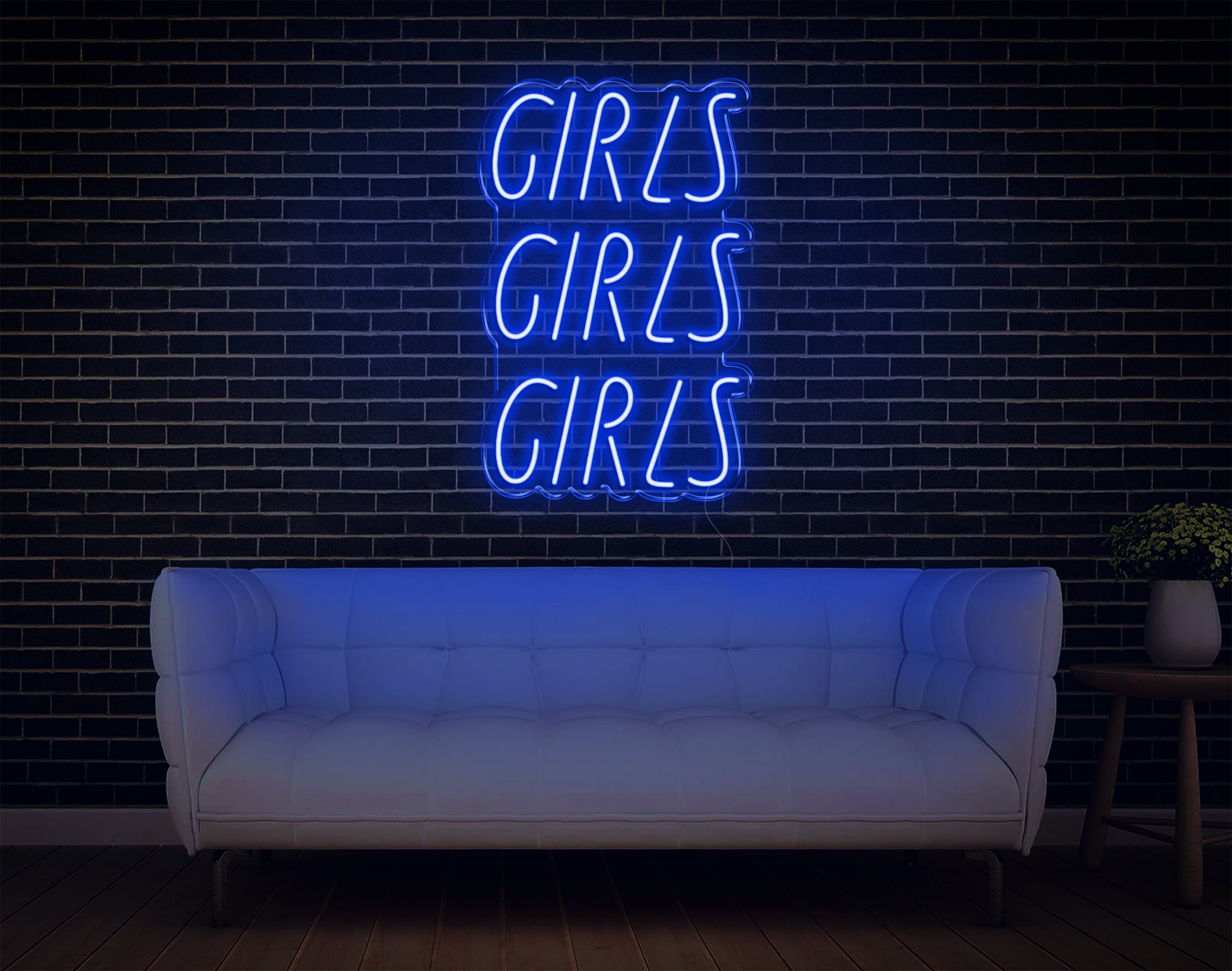Girls Girls Girls LED Neon Sign