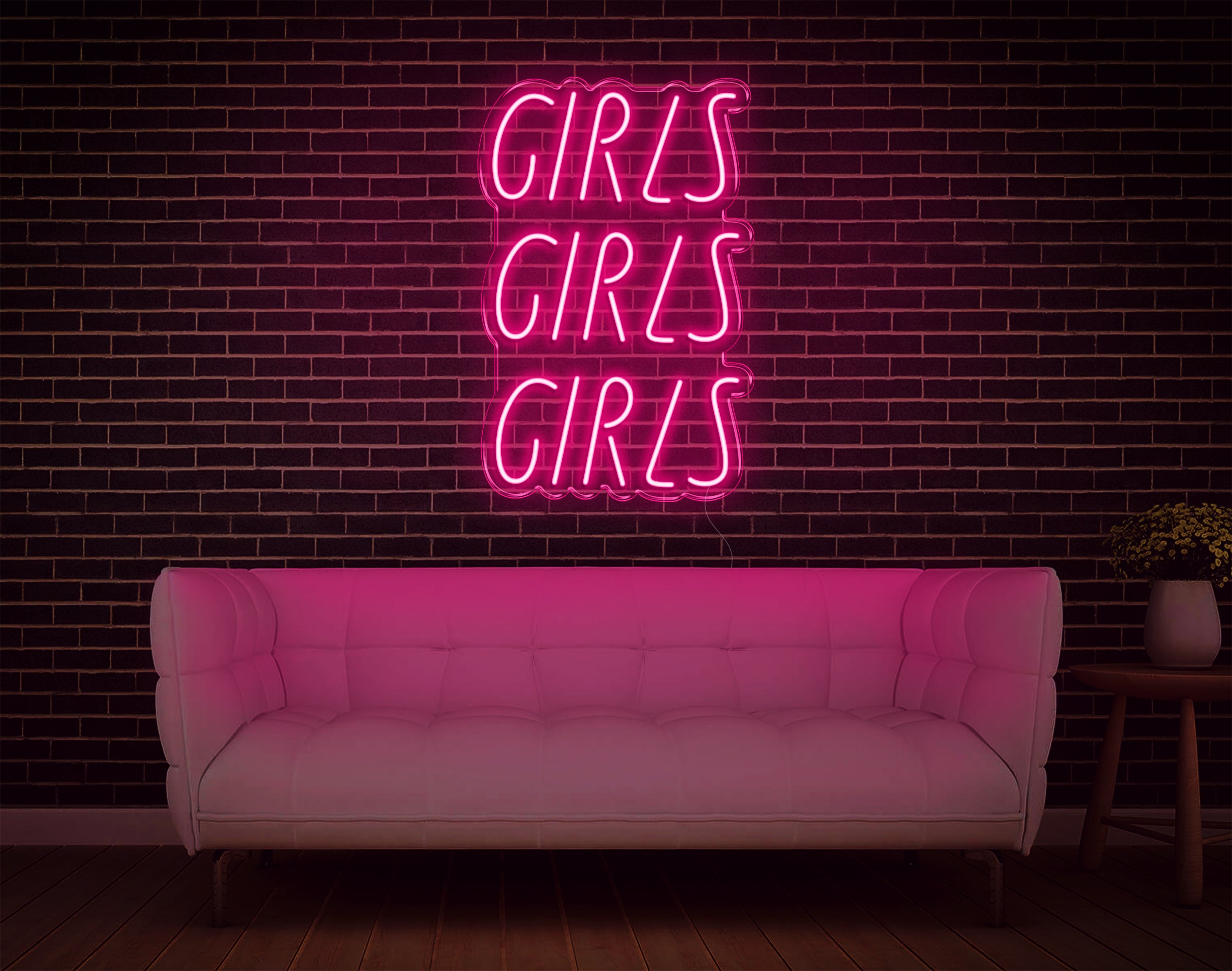 Girls Girls Girls LED Neon Sign
