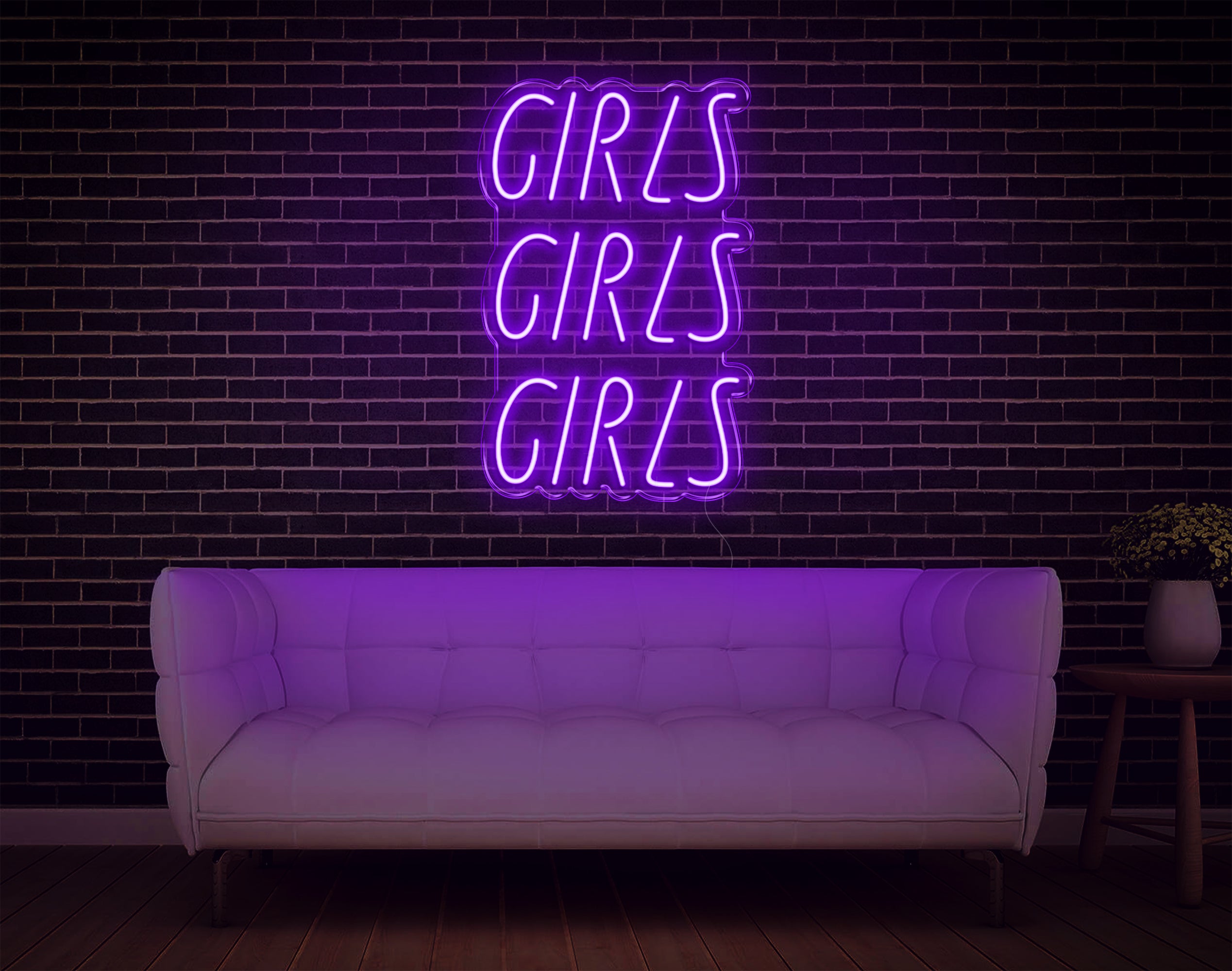Girls Girls Girls LED Neon Sign