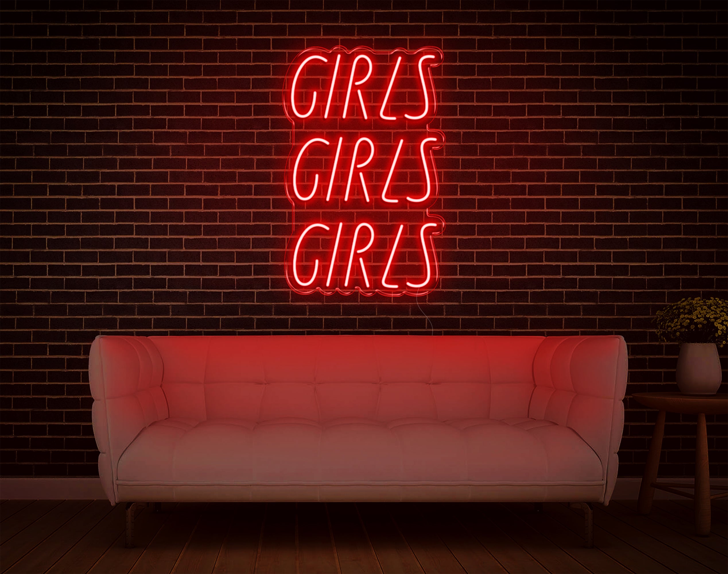 Girls Girls Girls LED Neon Sign