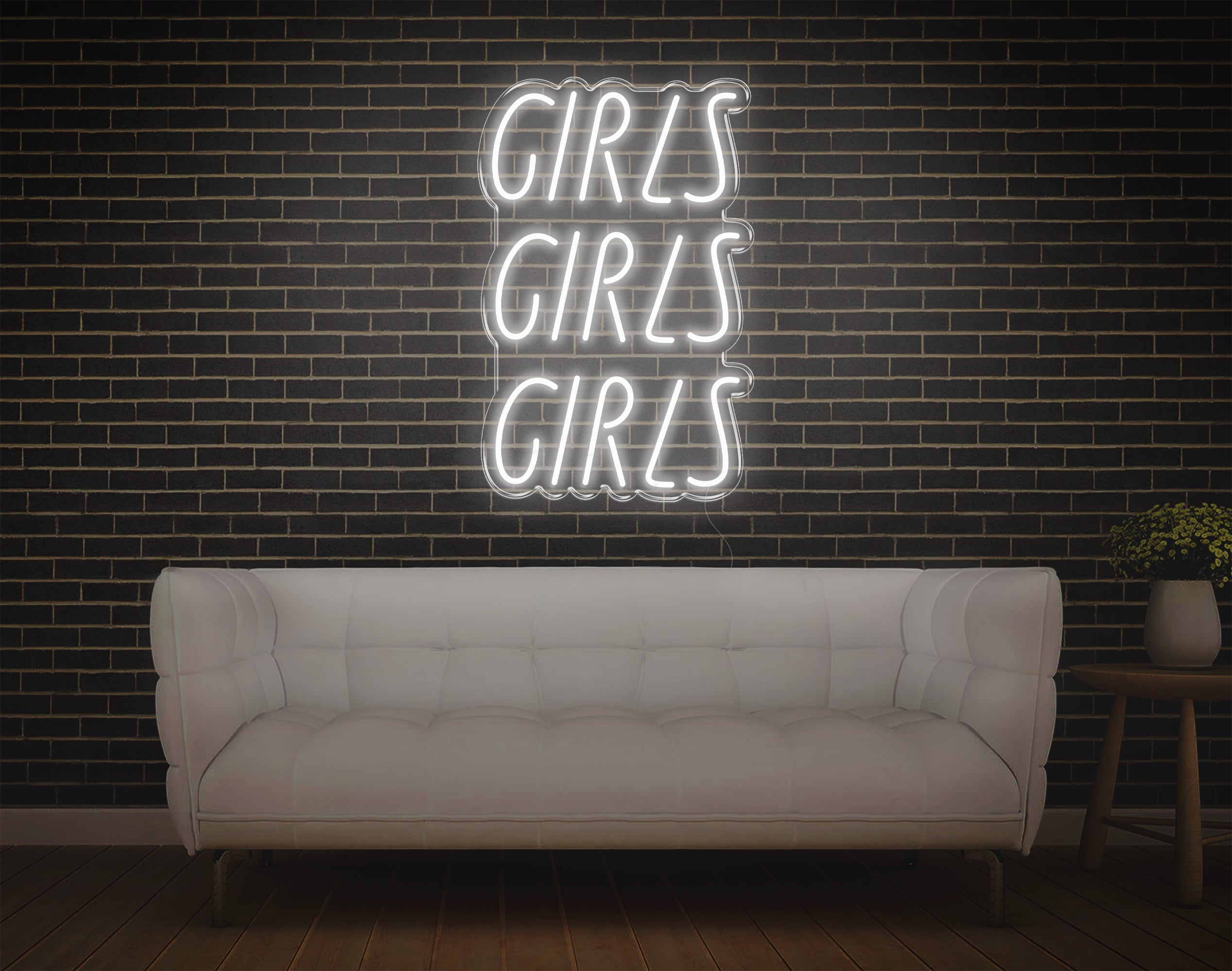 Girls Girls Girls LED Neon Sign