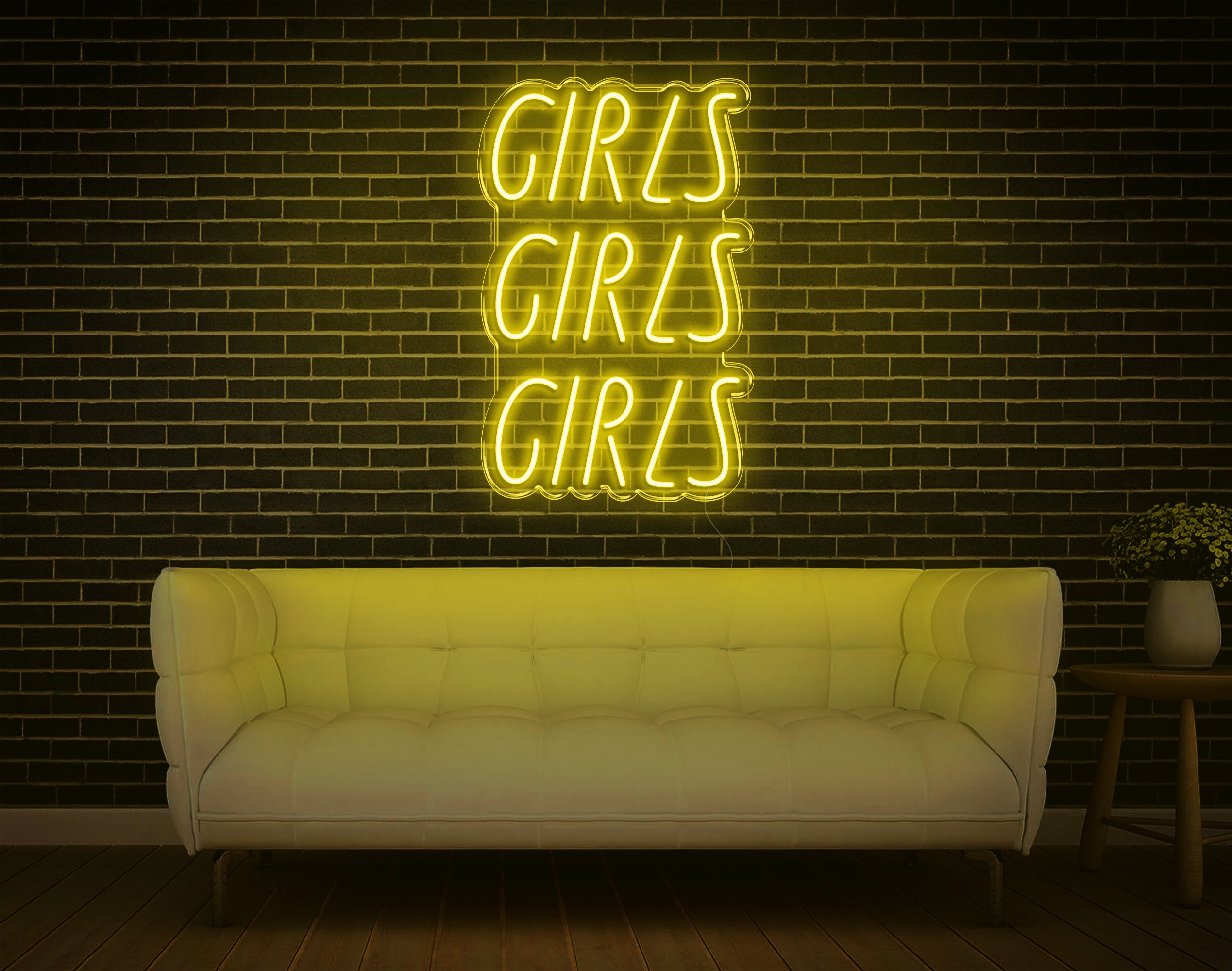 Girls Girls Girls LED Neon Sign
