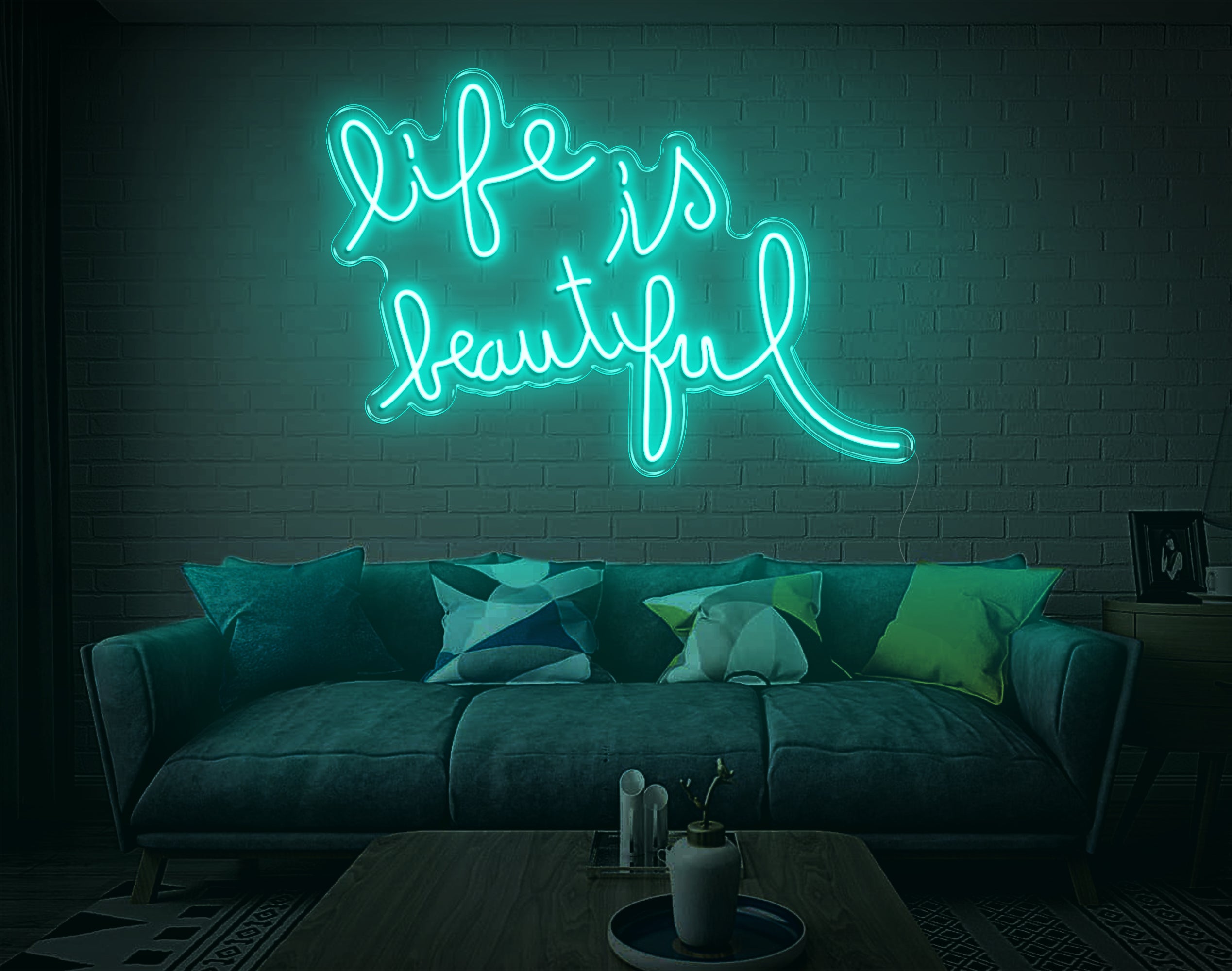 Life Is Beautiful LED Neon Sign