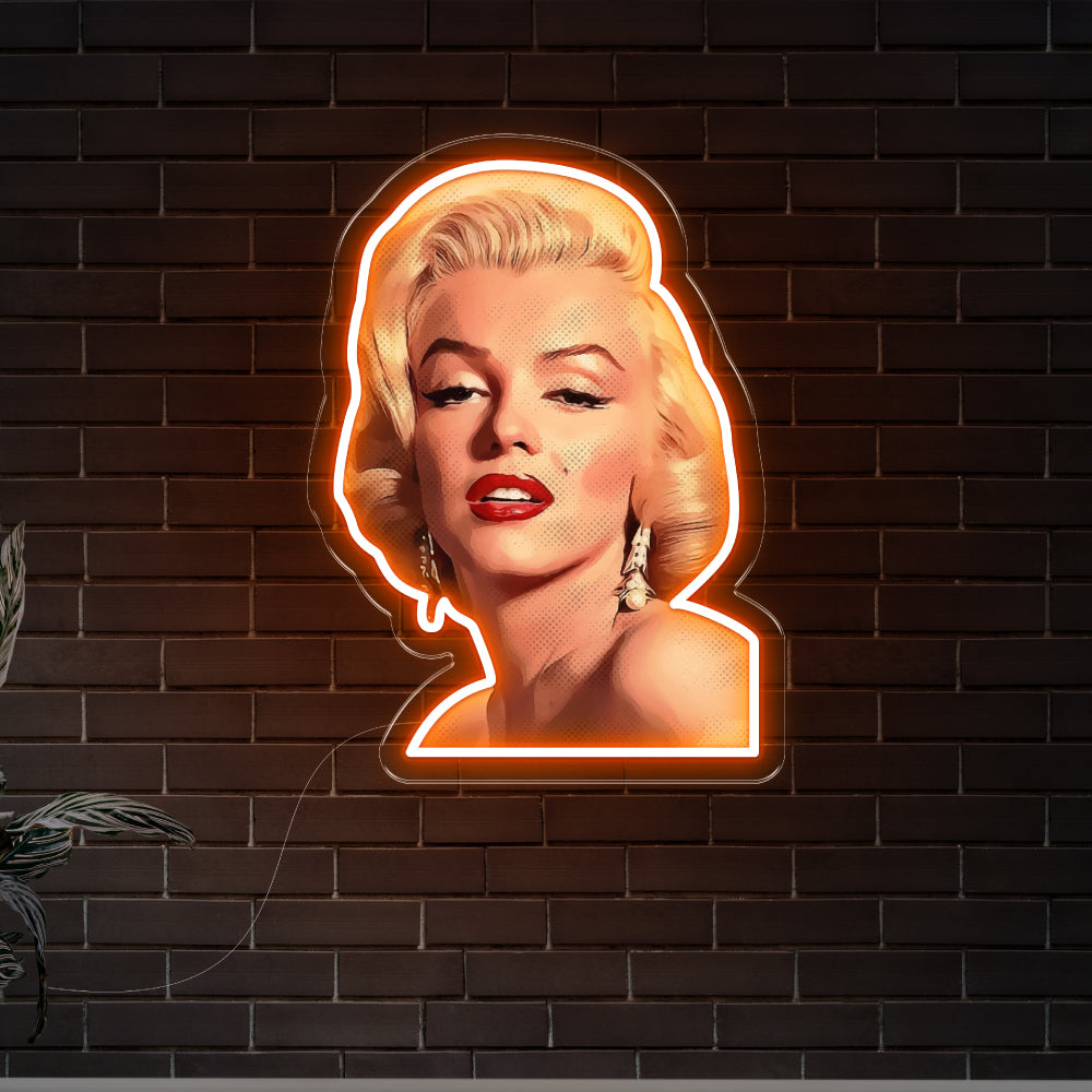 Marilyn Monroe Art LED Neon Sign