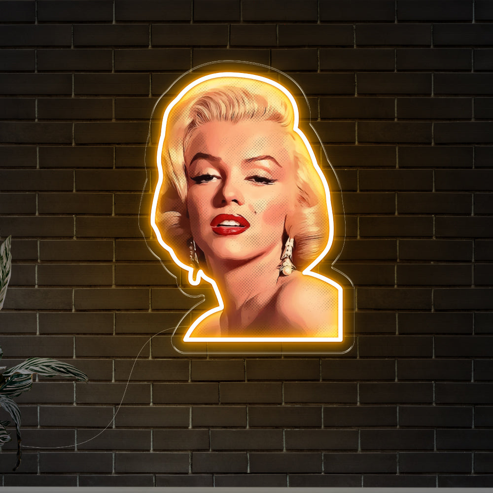 Marilyn Monroe Art LED Neon Sign