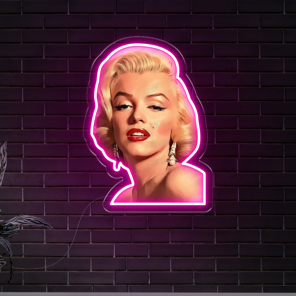 Marilyn Monroe Art LED Neon Sign
