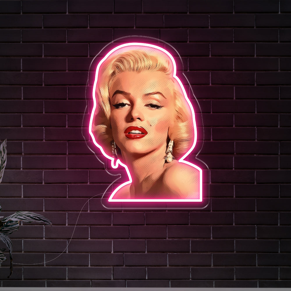 Marilyn Monroe Art LED Neon Sign
