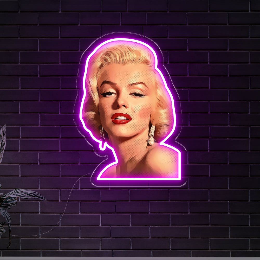 Marilyn Monroe Art LED Neon Sign