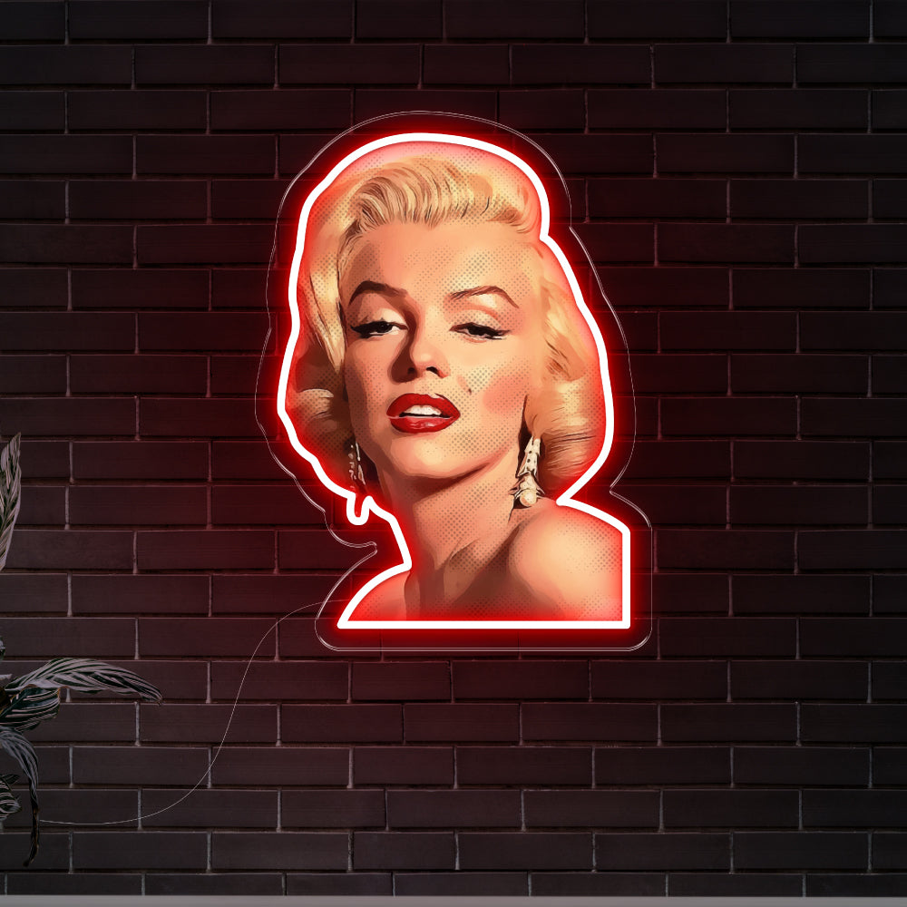 Marilyn Monroe Art LED Neon Sign