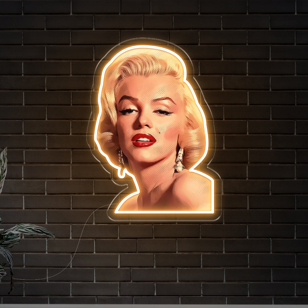 Marilyn Monroe Art LED Neon Sign