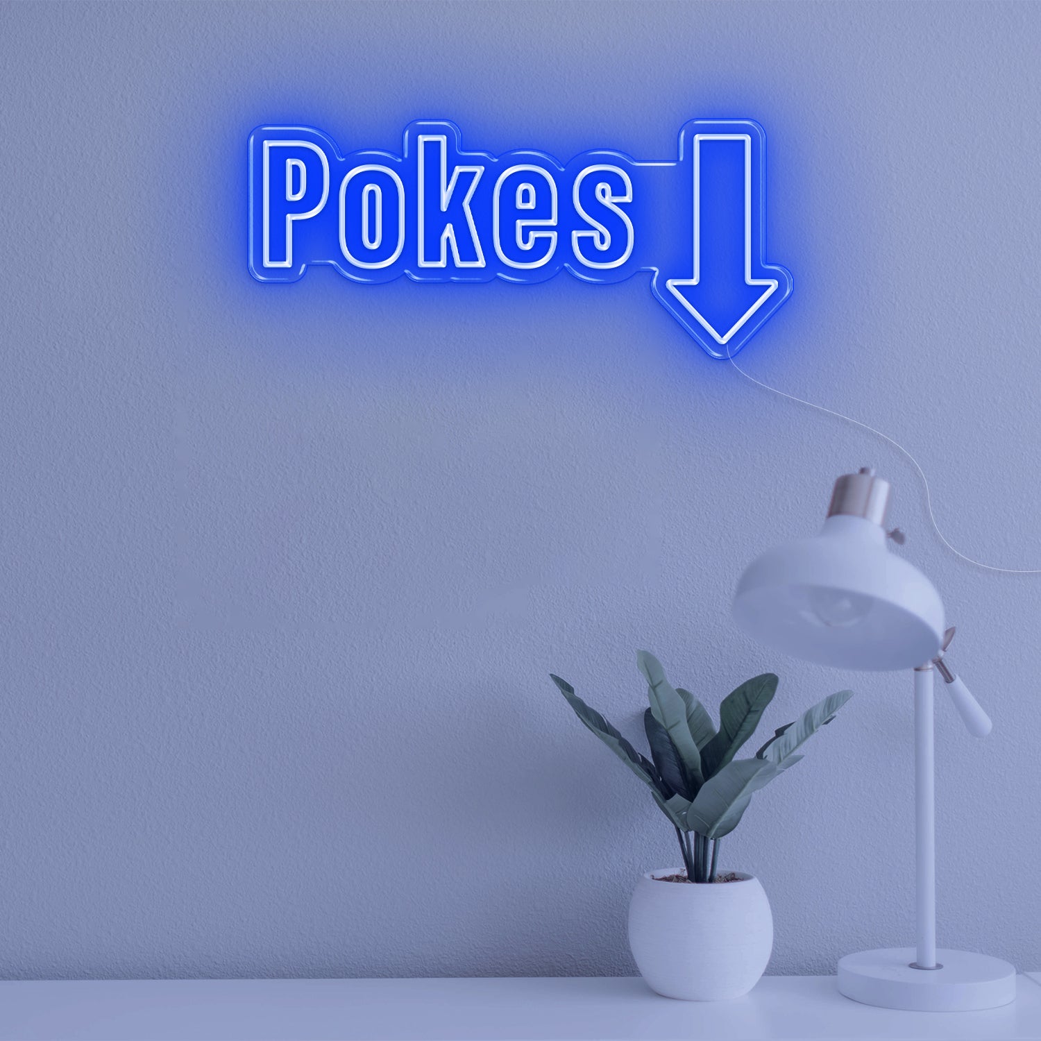 POKES LED Neon Sign