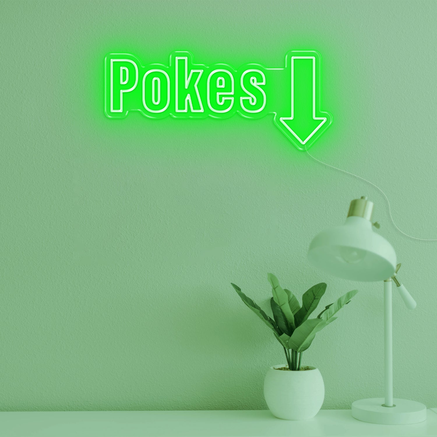 POKES LED Neon Sign
