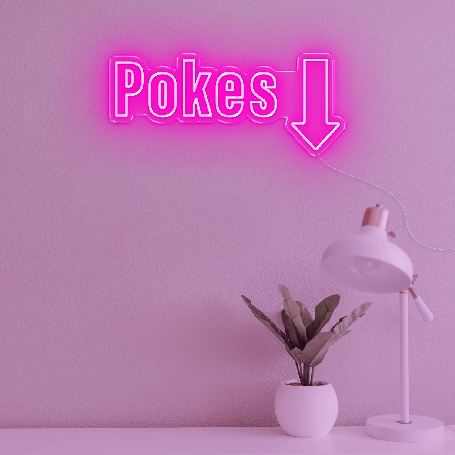 POKES LED Neon Sign