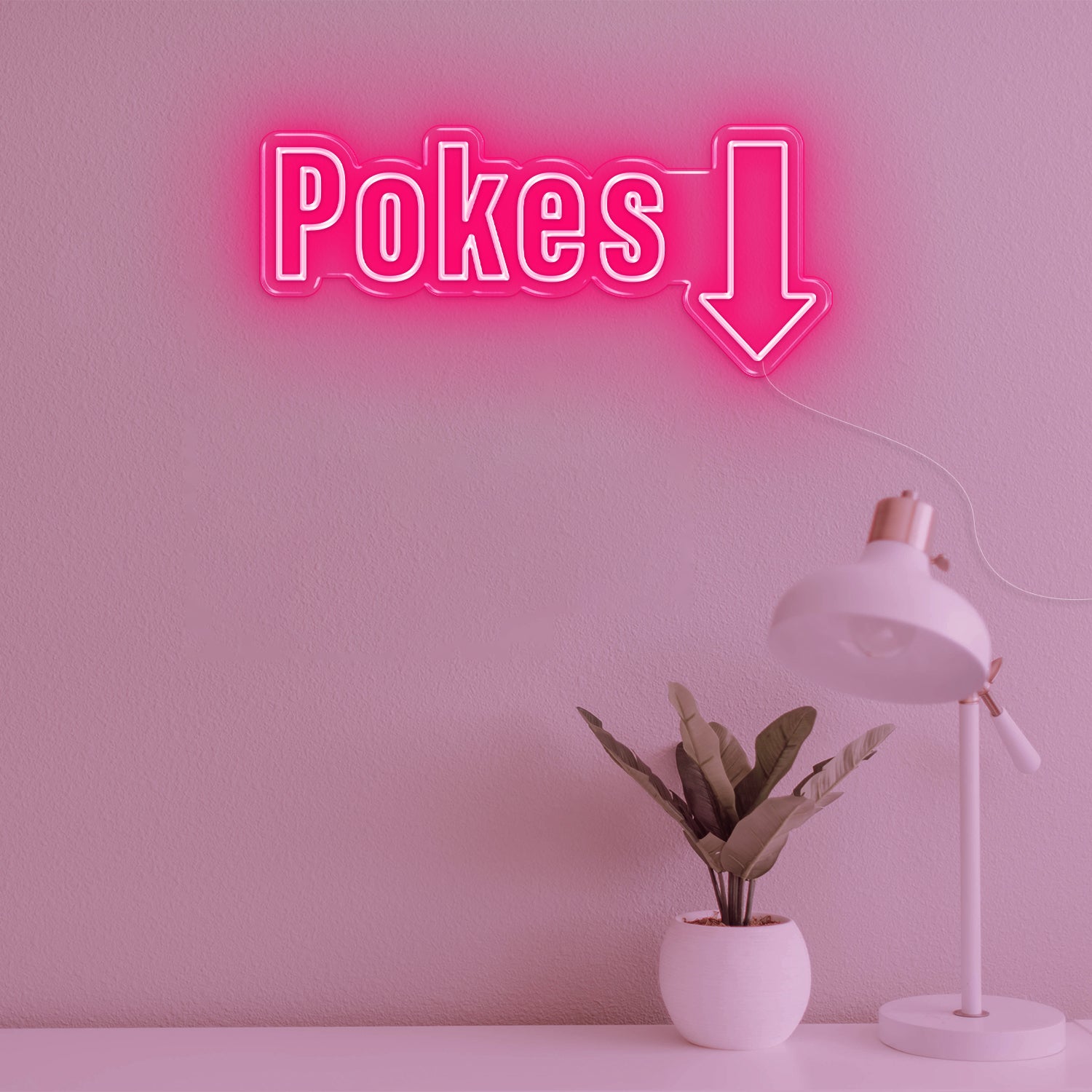 POKES LED Neon Sign