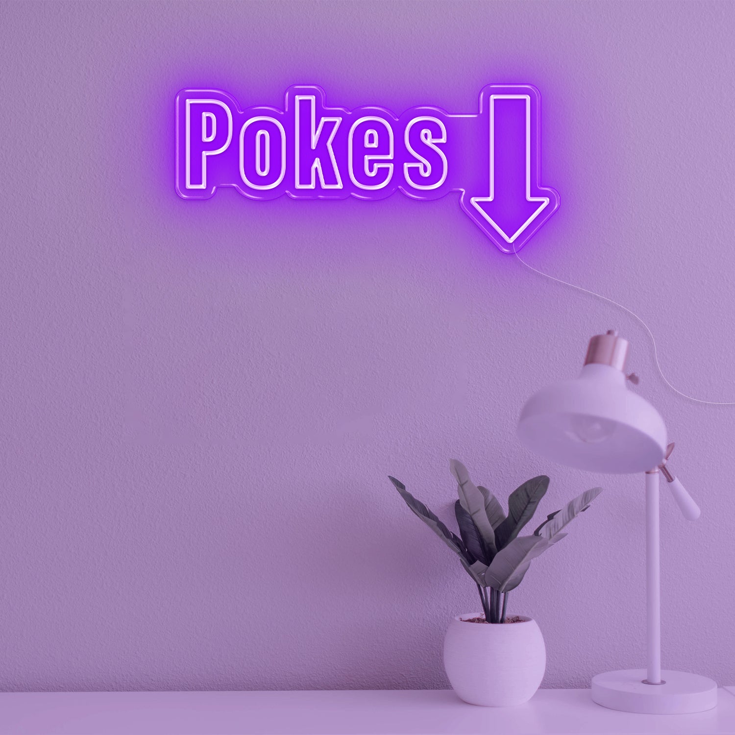 POKES LED Neon Sign