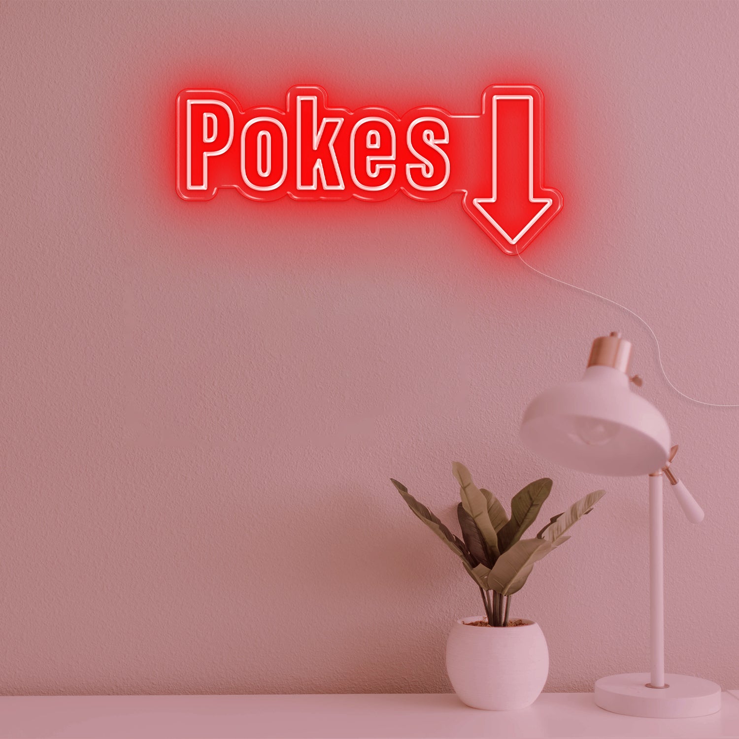 POKES LED Neon Sign