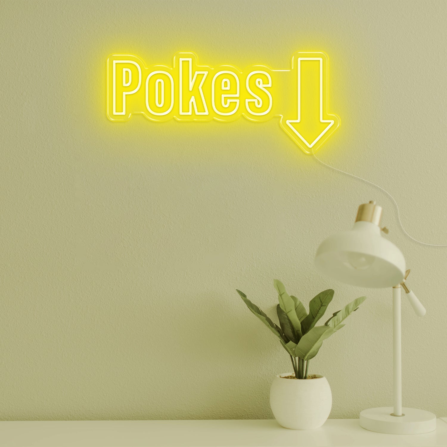 POKES LED Neon Sign