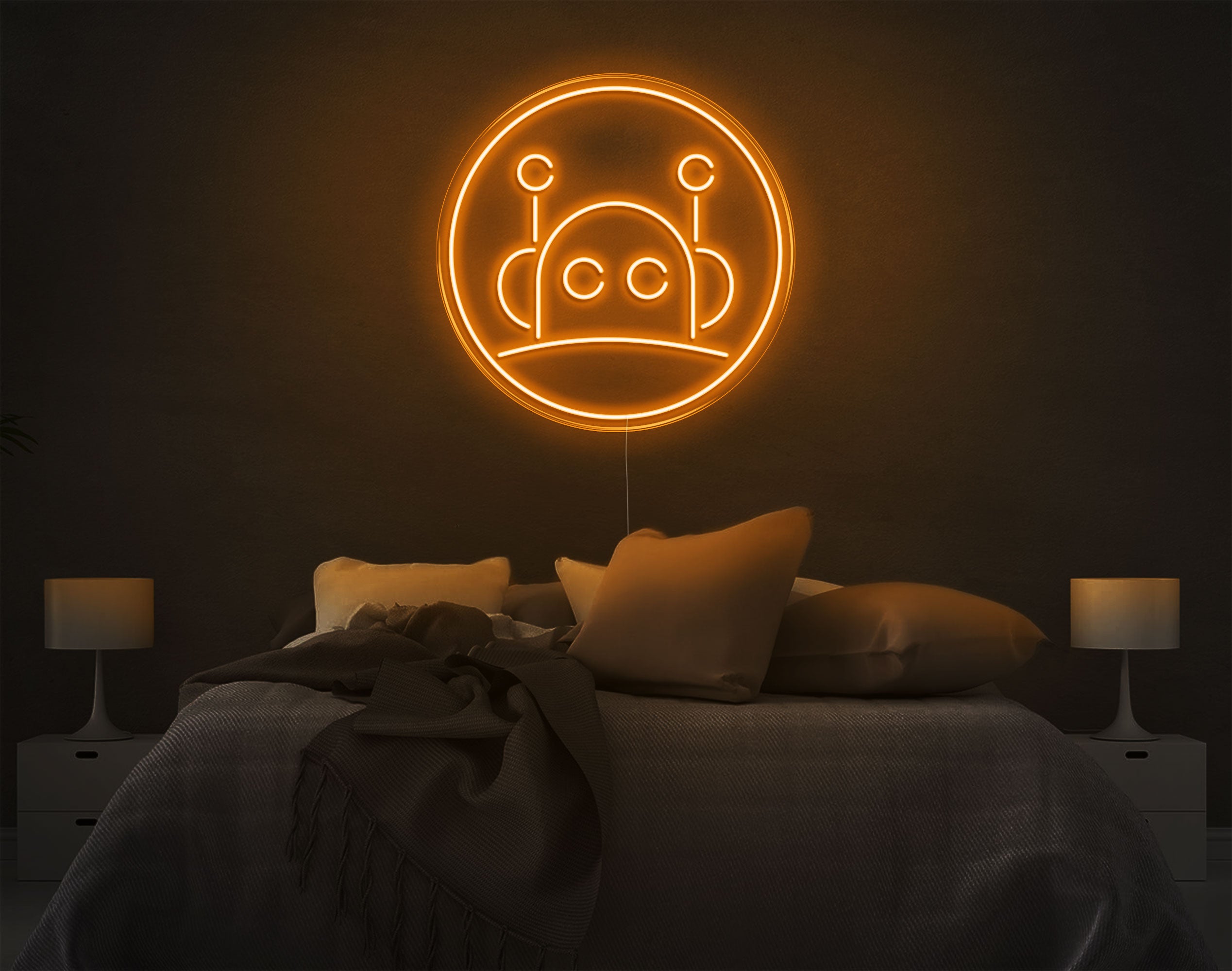 Robot LED Neon Sign