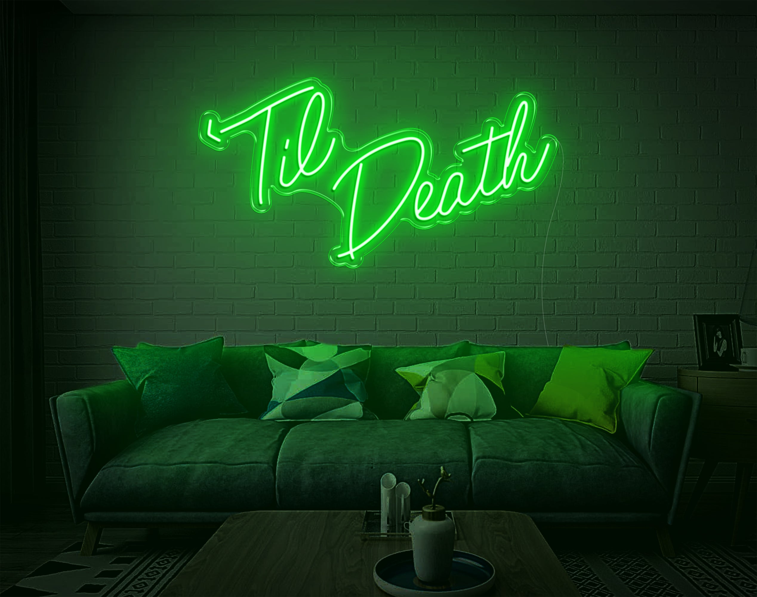 Til Death LED Neon Sign