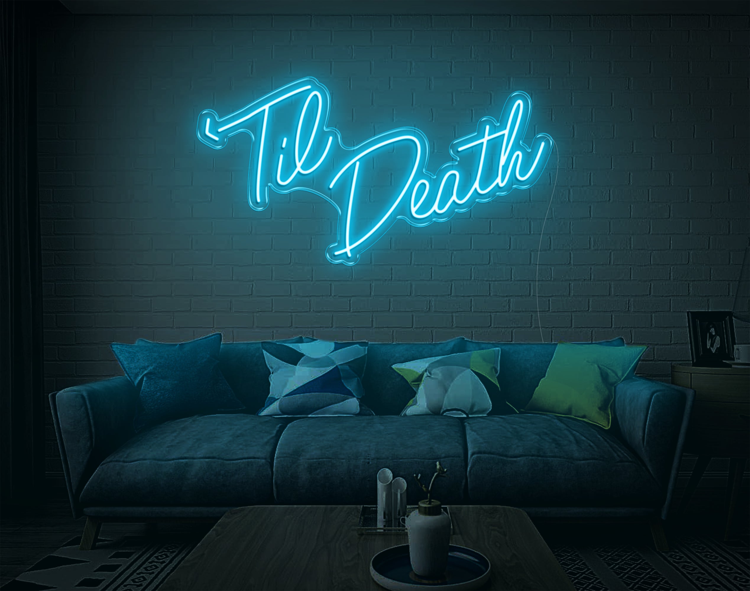 Til Death LED Neon Sign