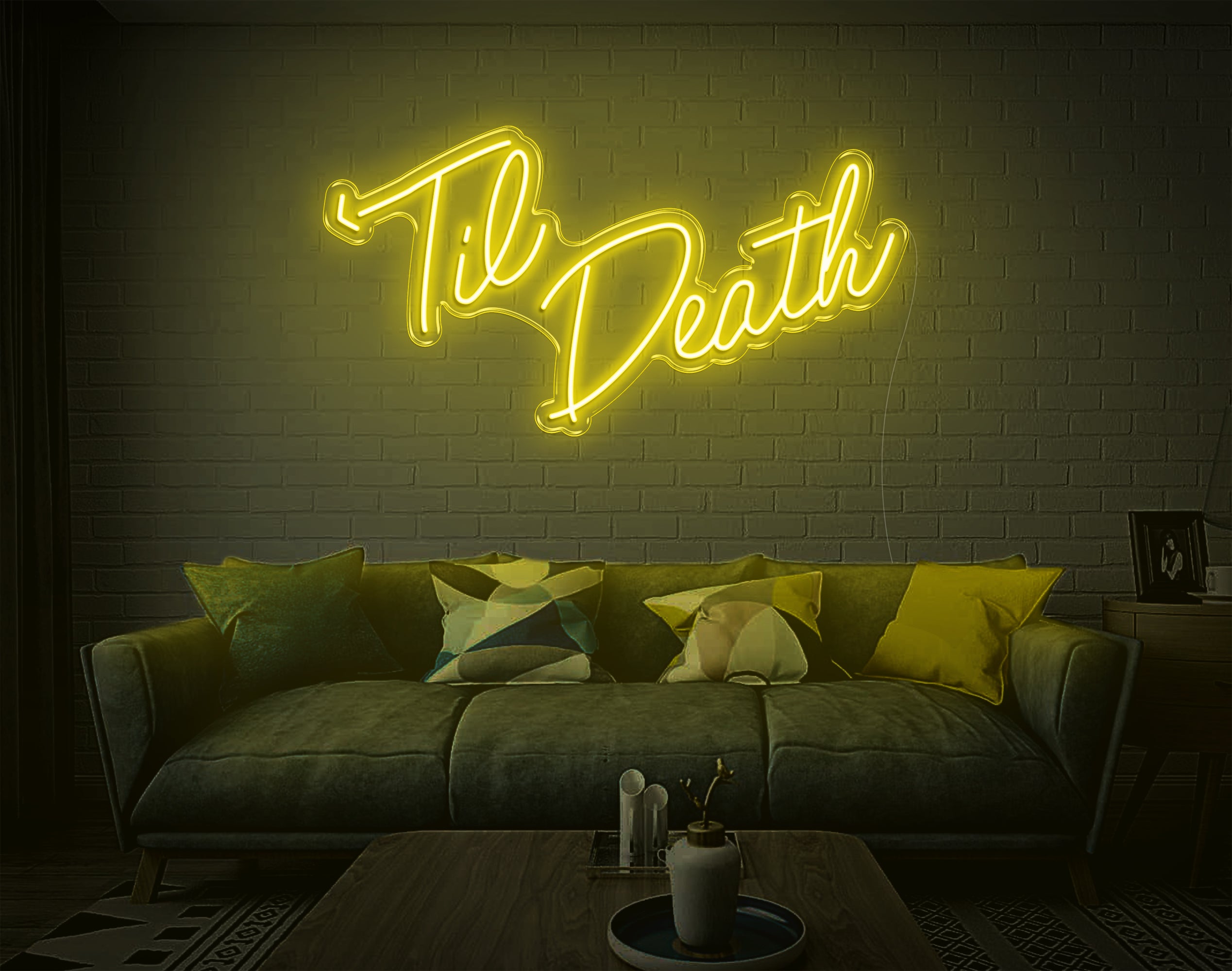 Til Death LED Neon Sign