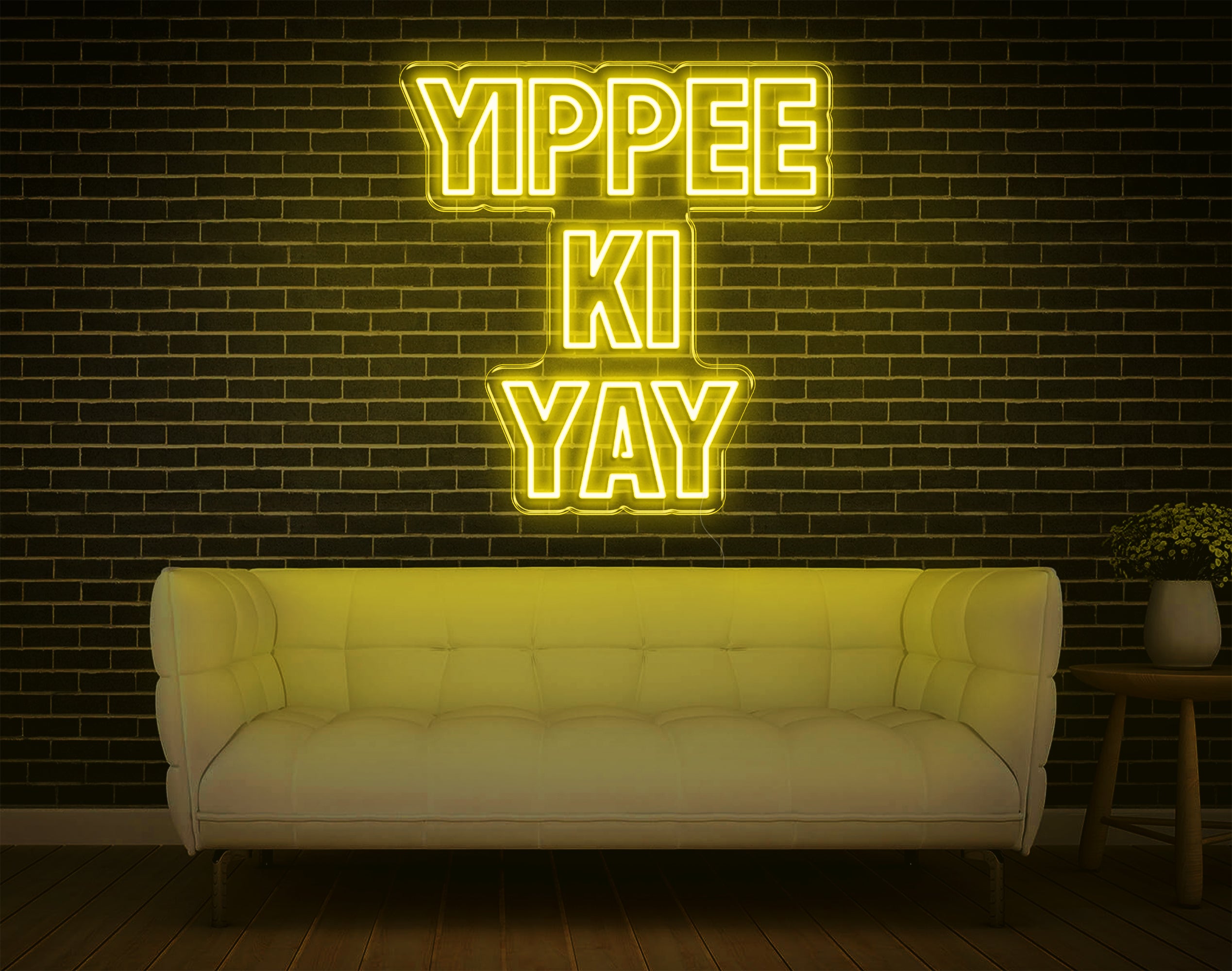 Yippee Ki Yay LED Neon Sign